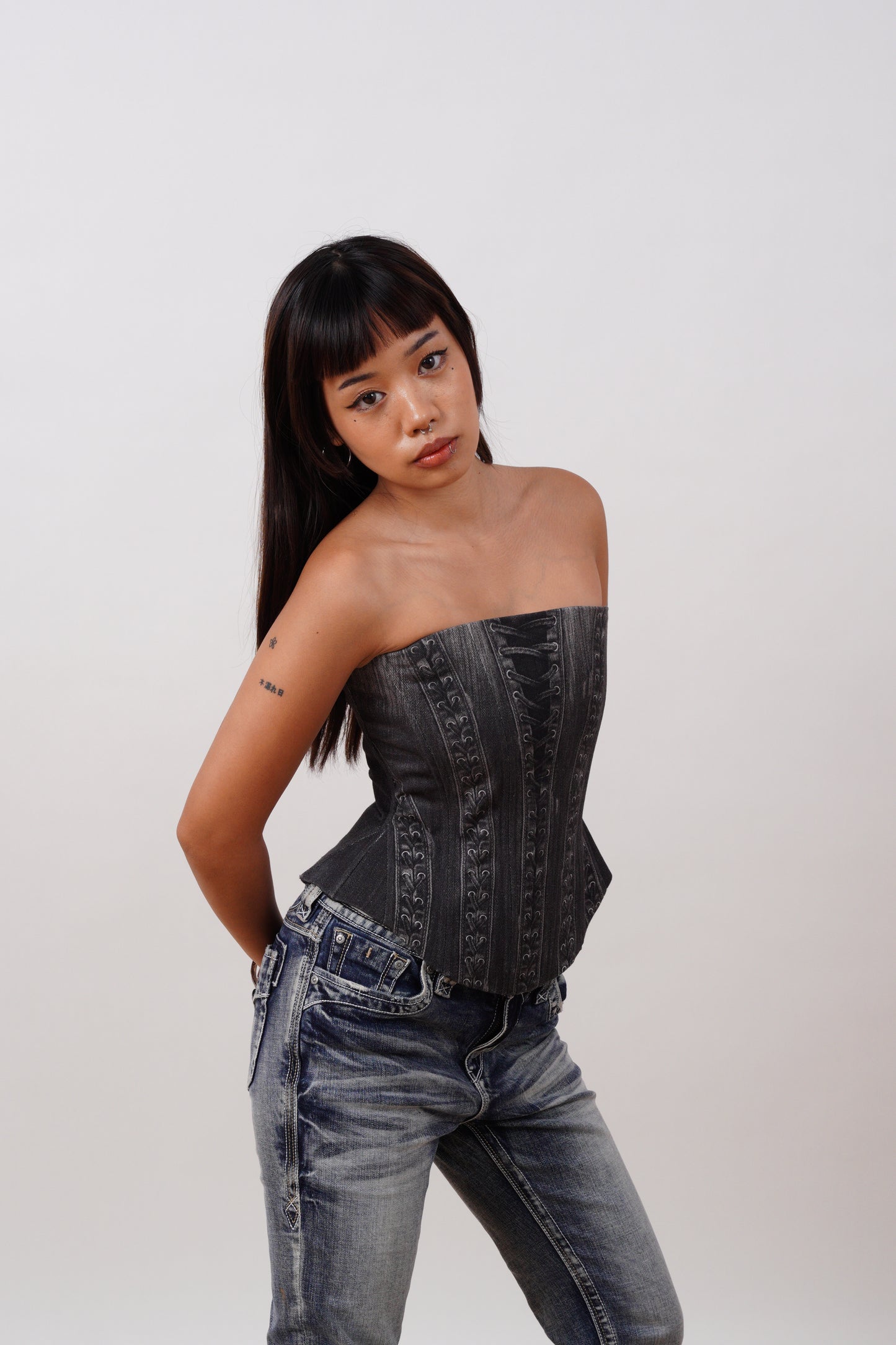 Denim Corset