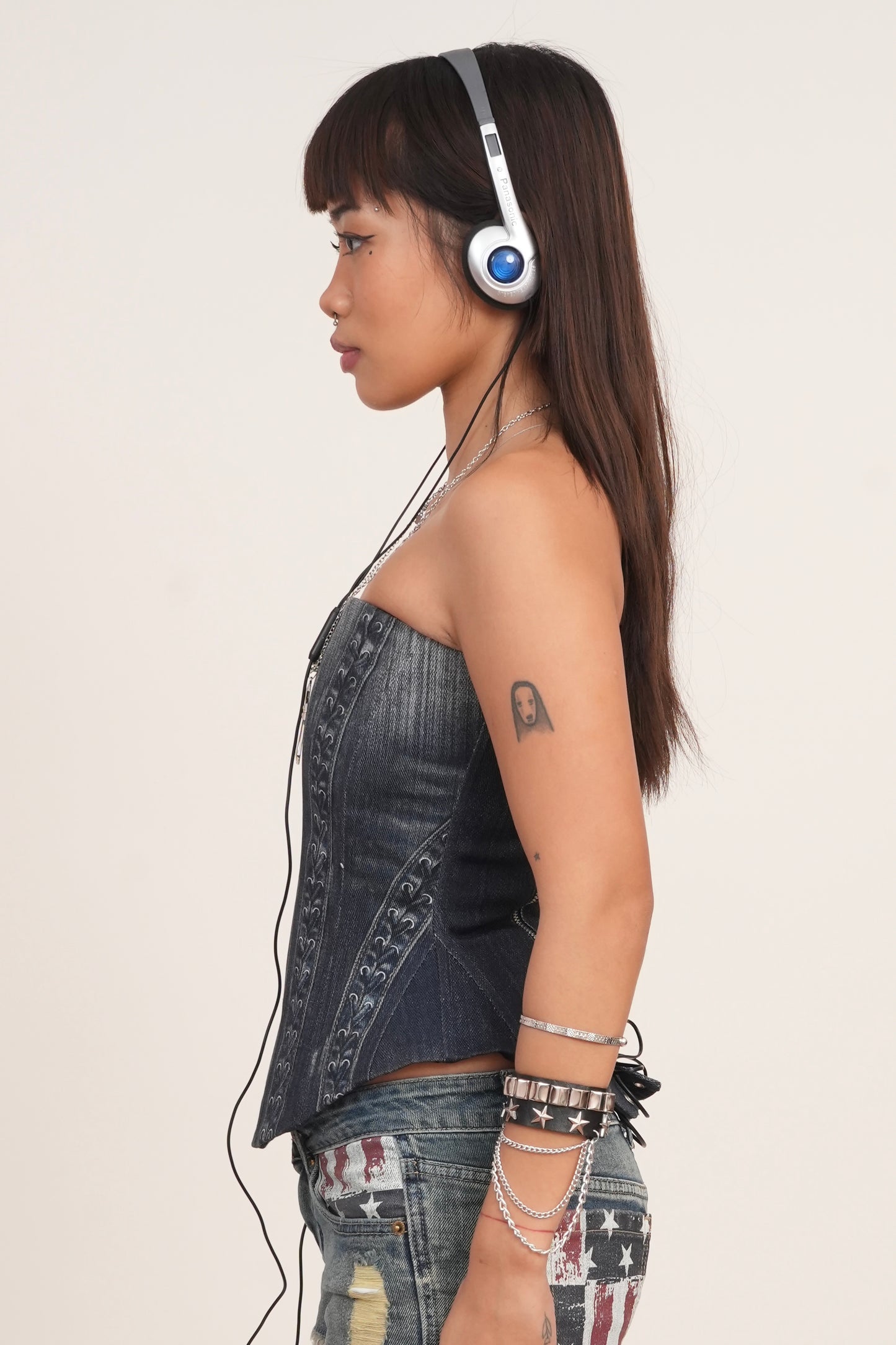 Denim Corset