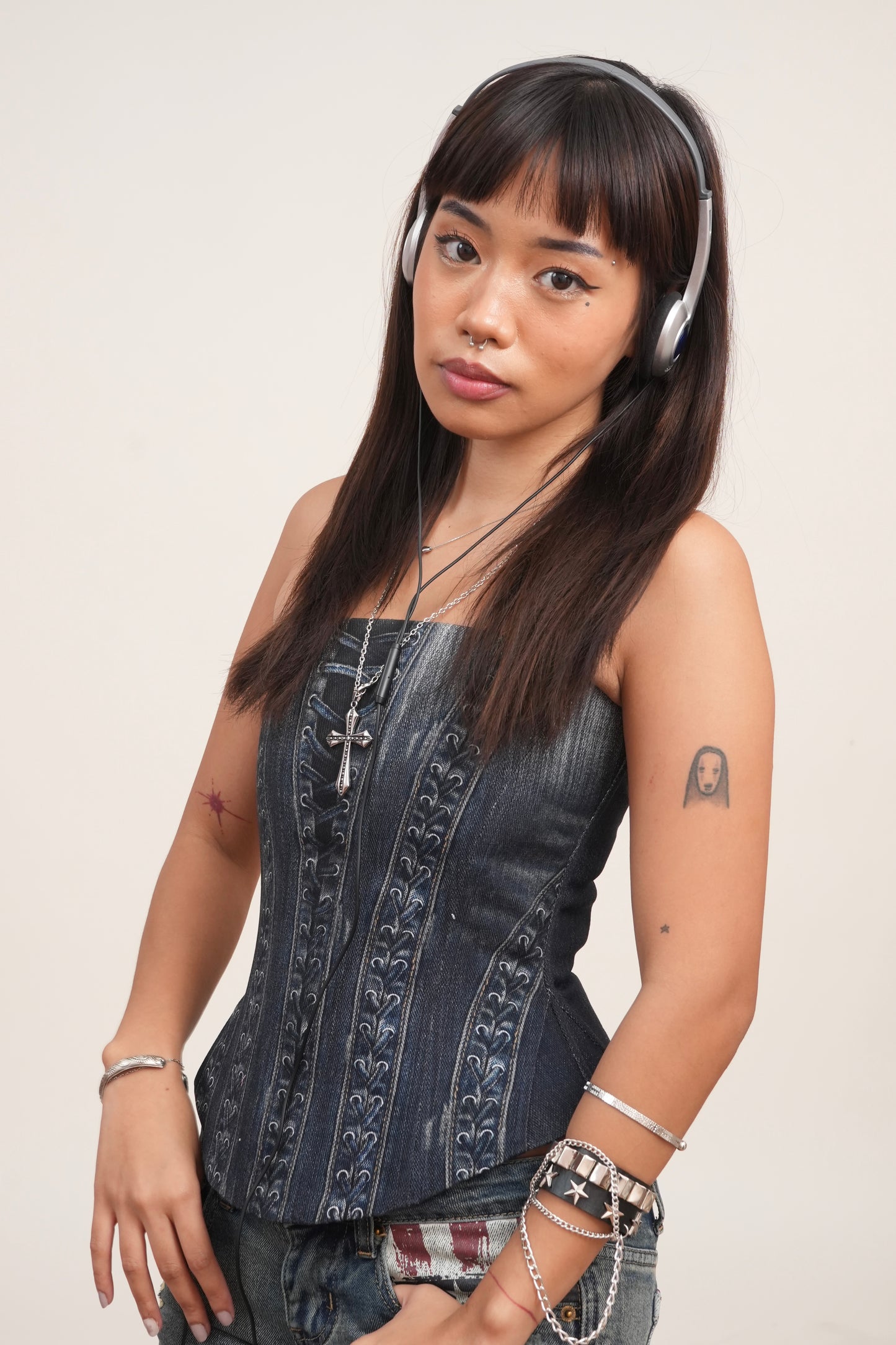 Denim Corset