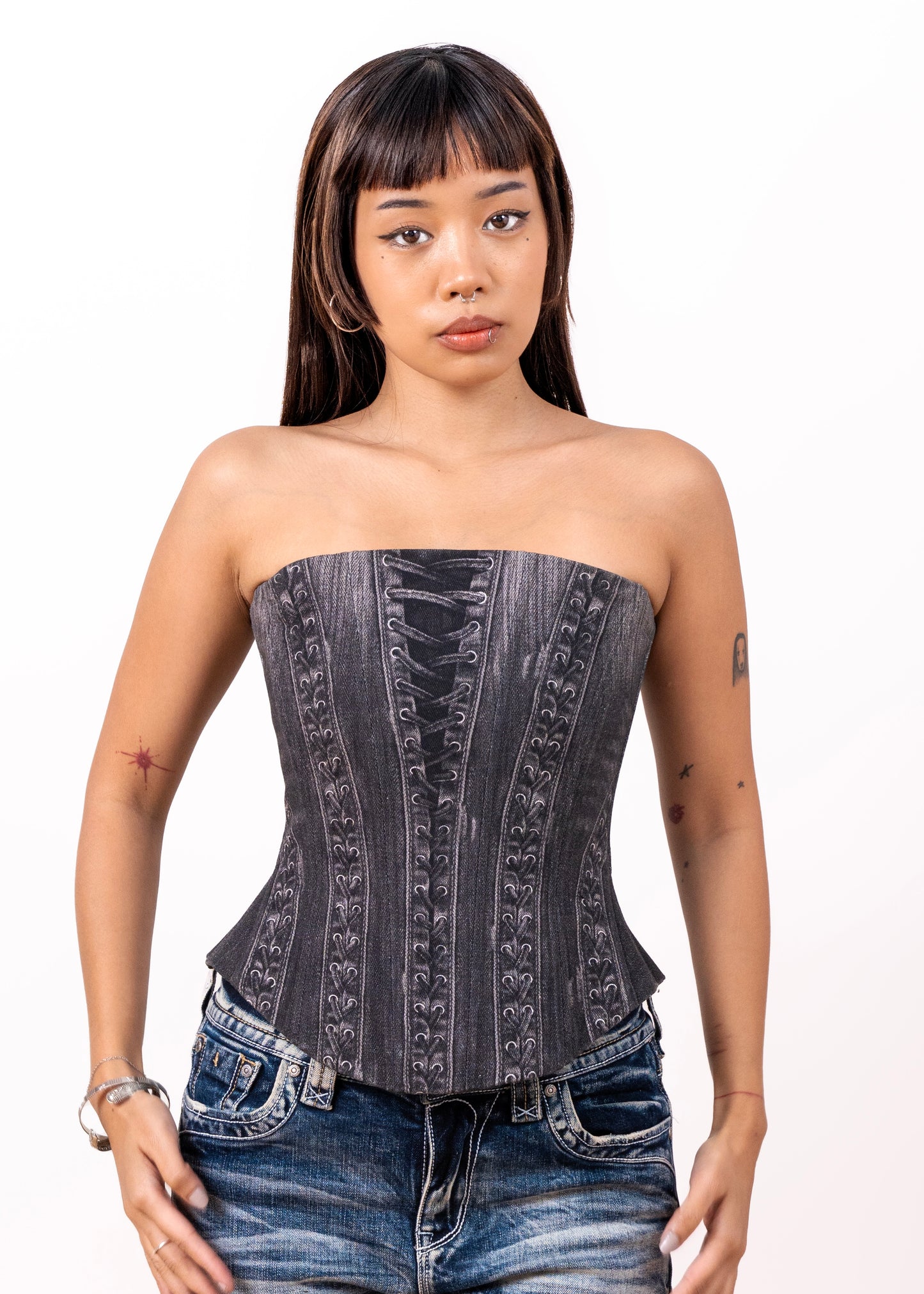 Denim Corset
