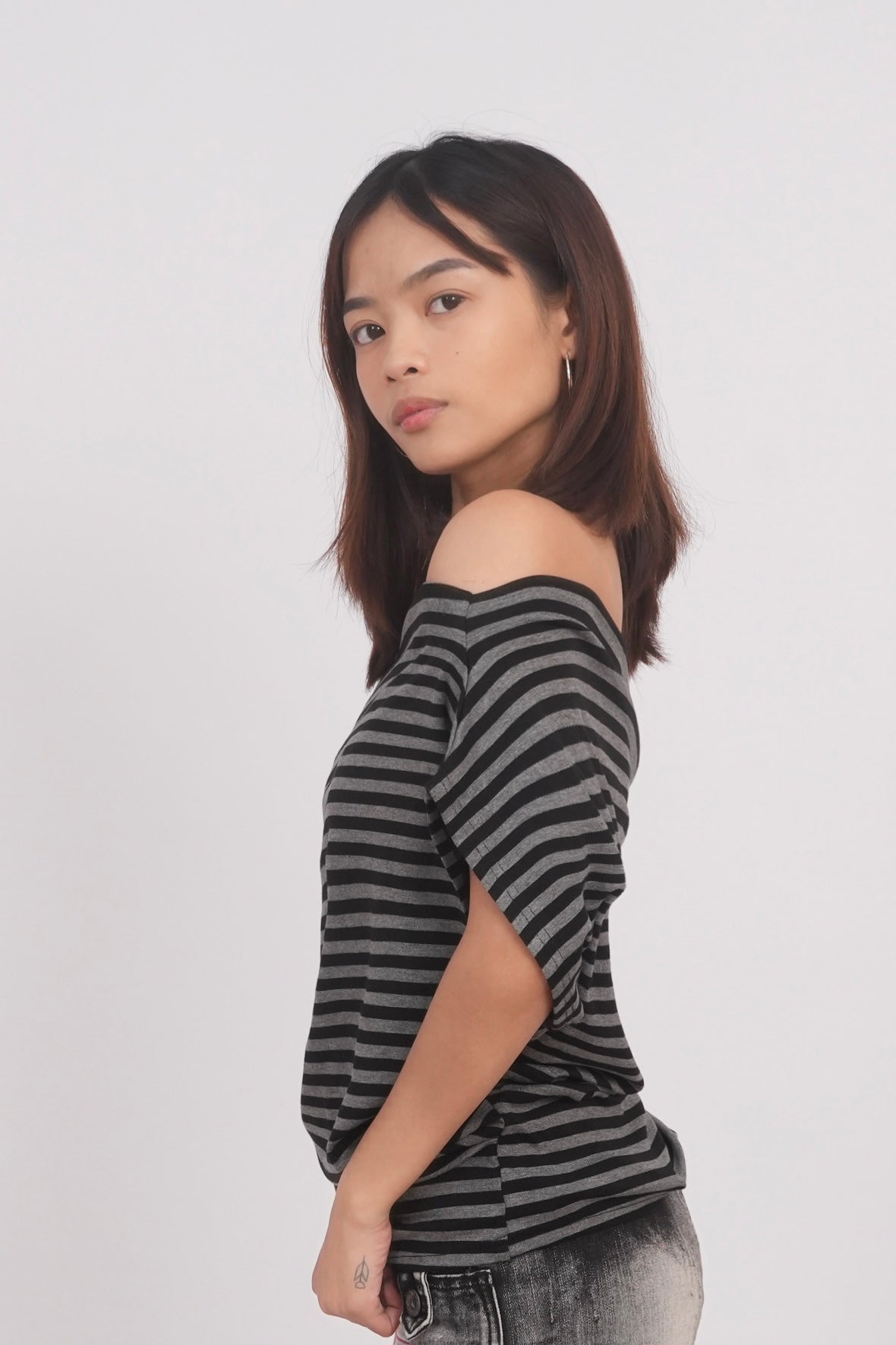 Striped Off-Shoulder Top