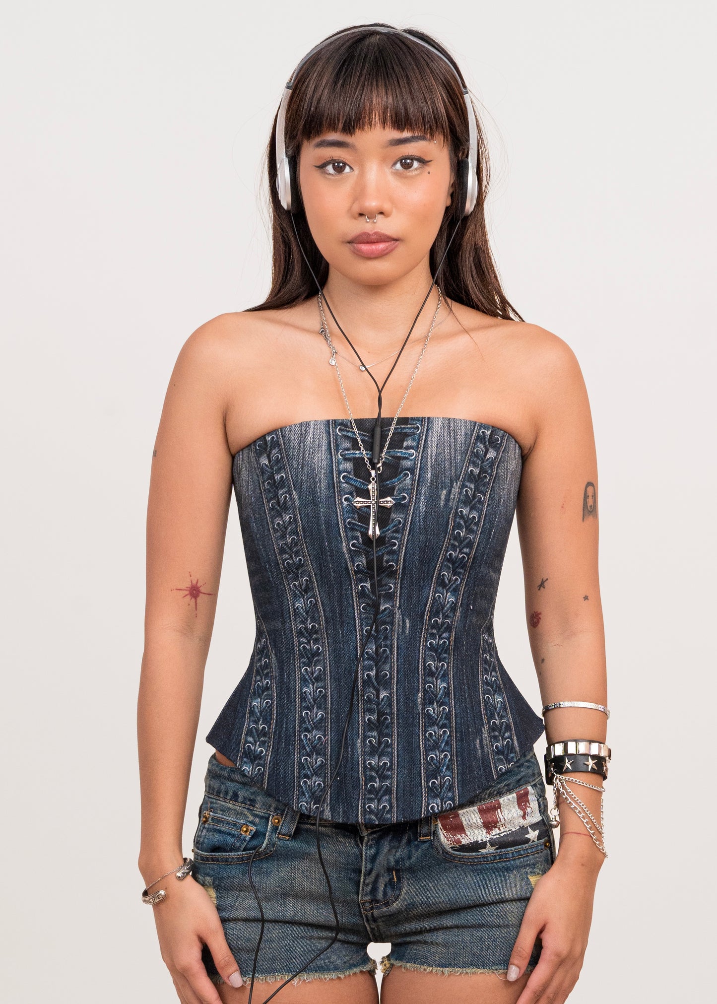 Denim Corset