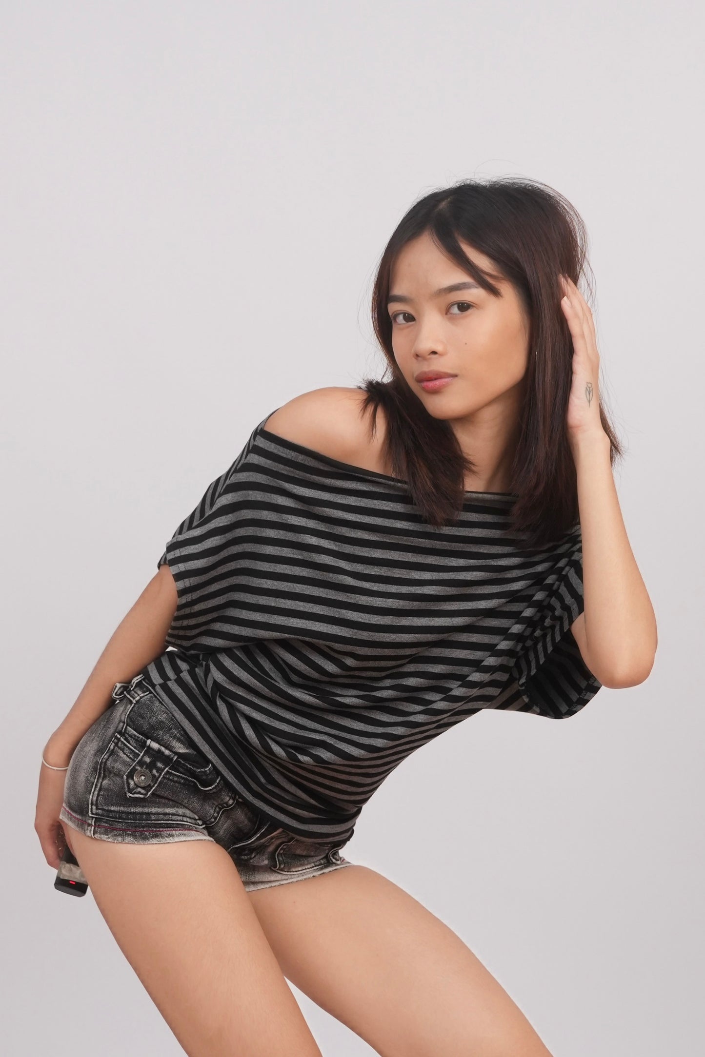 Striped Off-Shoulder Top