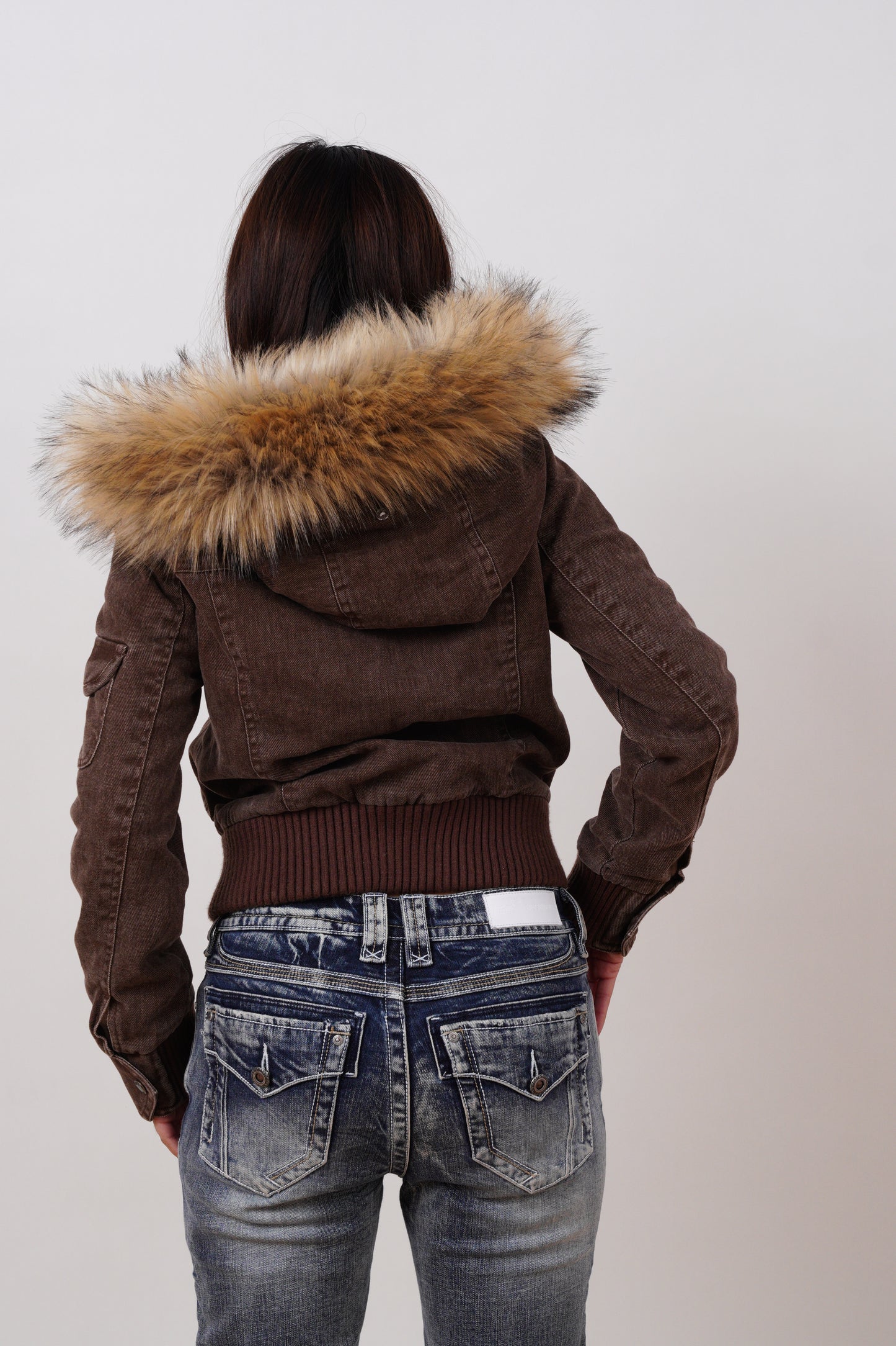 2000s Jacket with Fur Collar