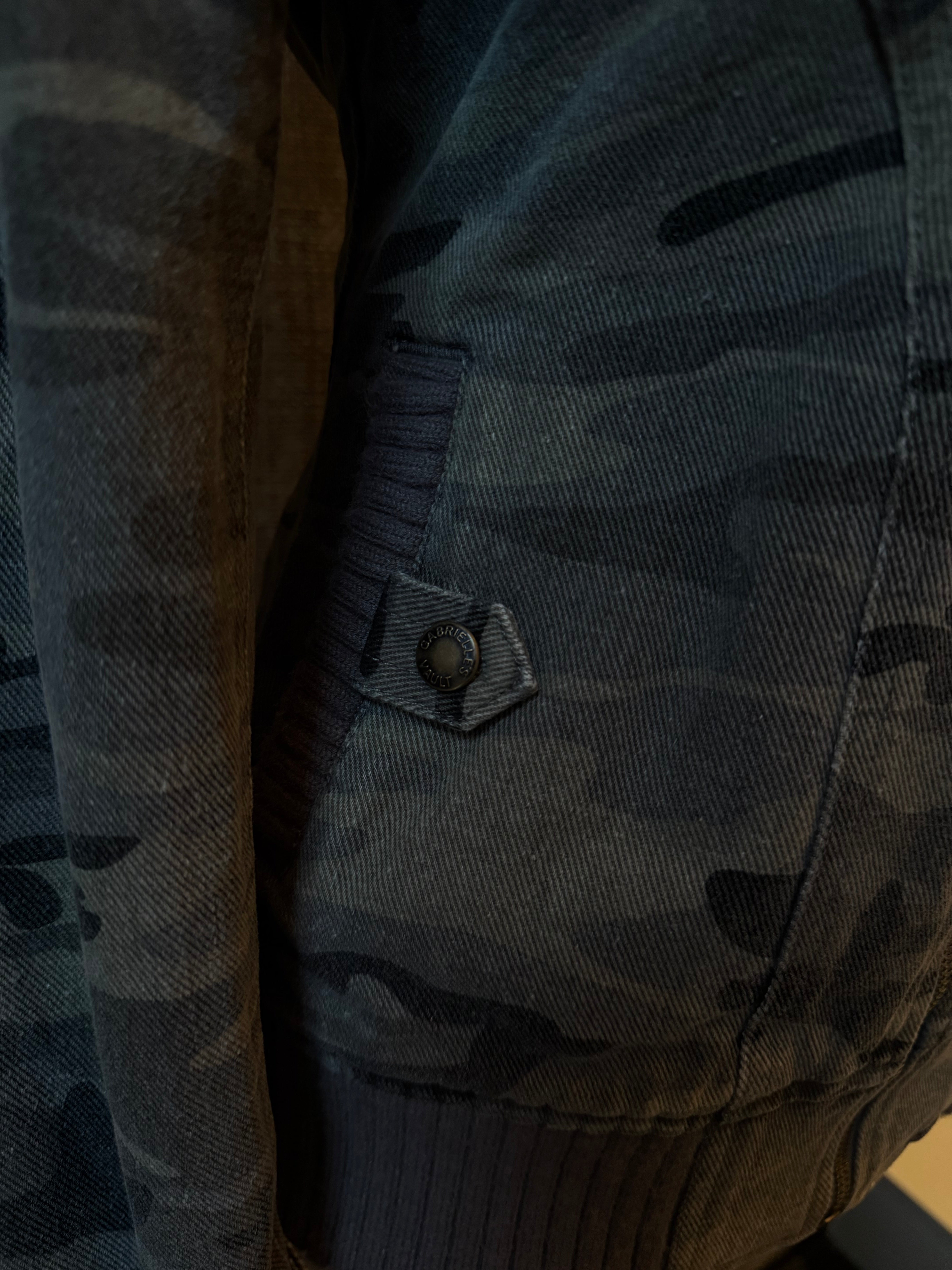 2000s Ribbed collar cargo jacket