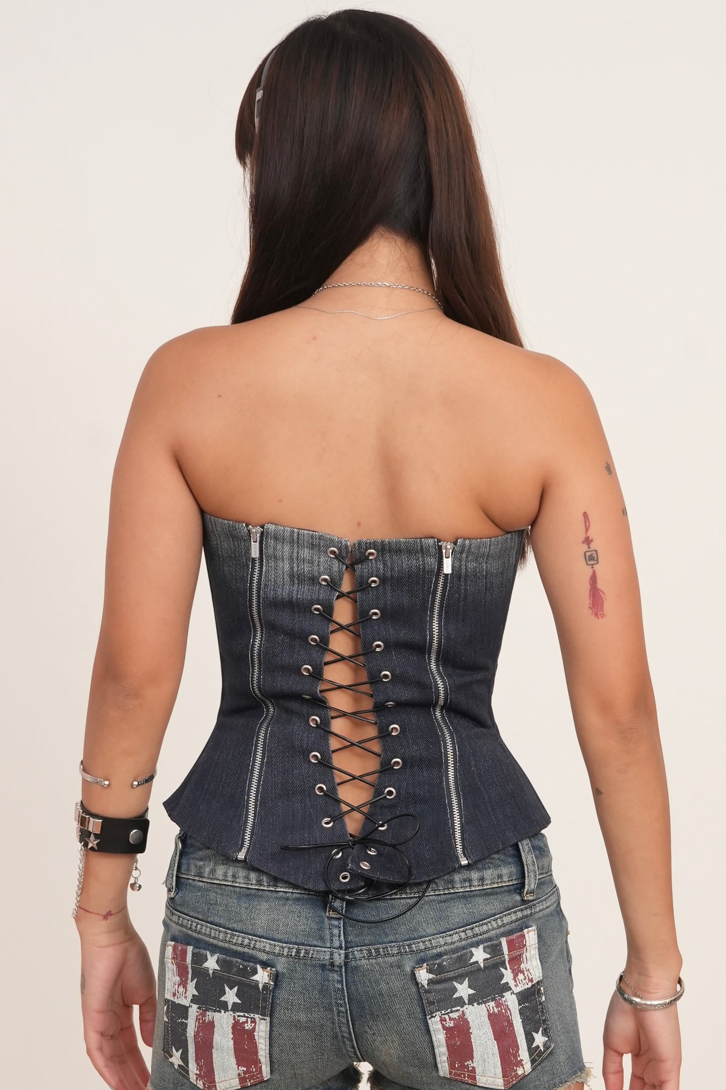 Denim Corset