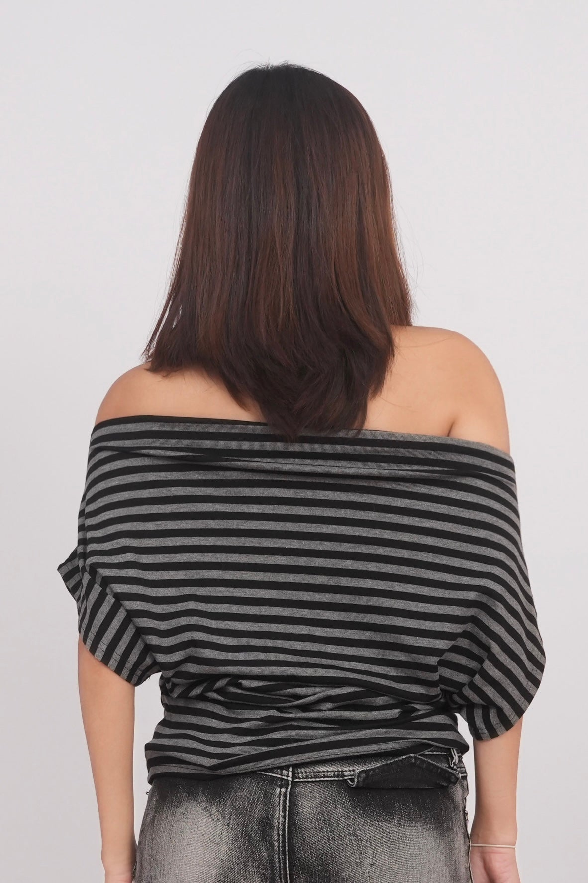 Striped Off-Shoulder Top