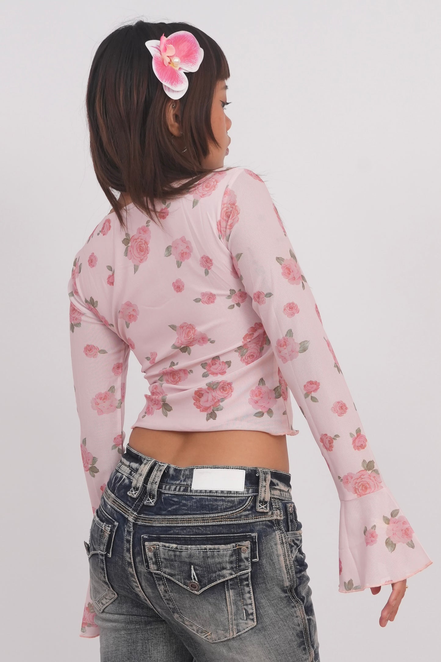 Romantic Garden Square-Neck Top
