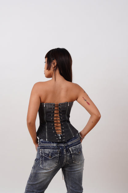Denim Corset