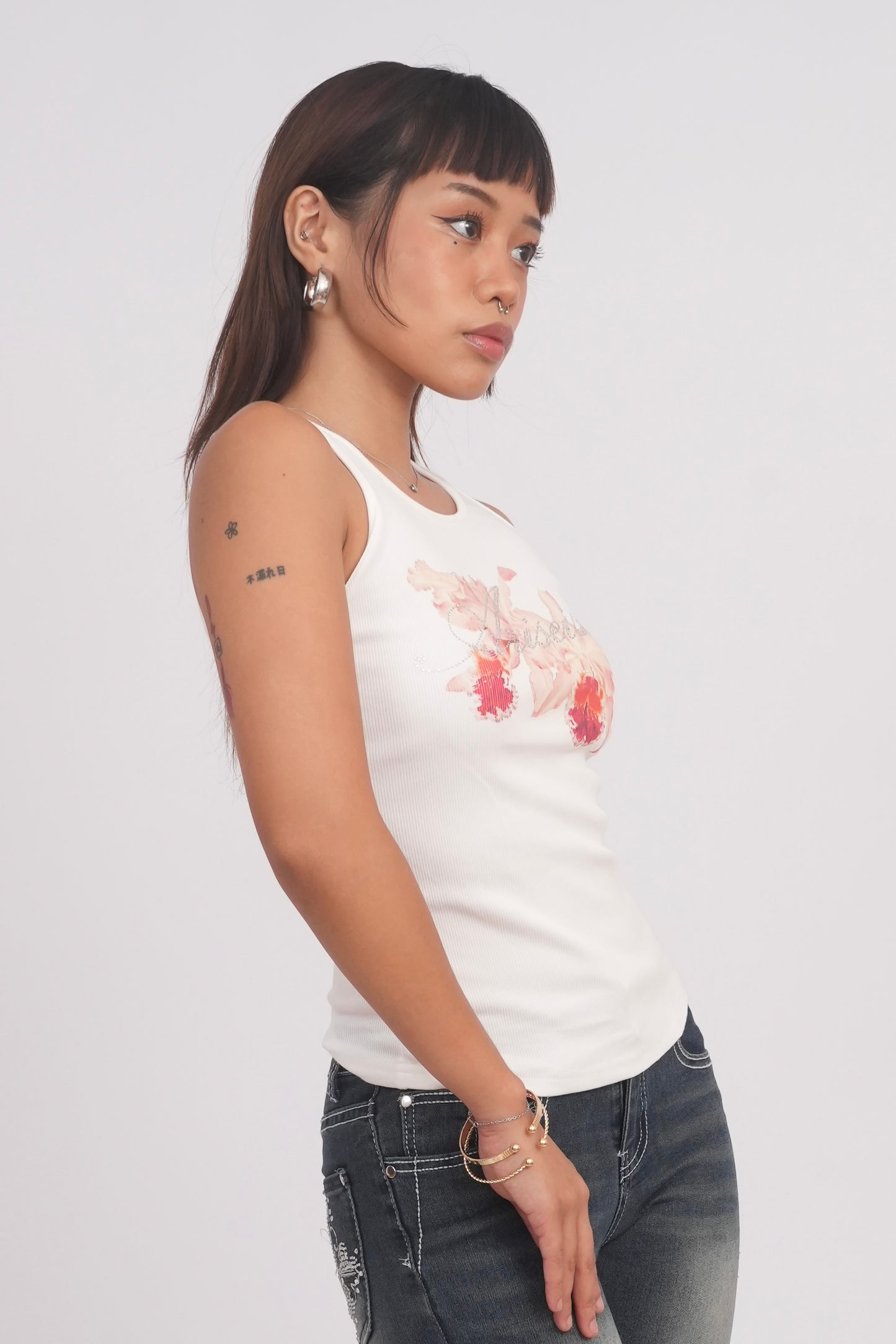 Floral Orchid Tank Top