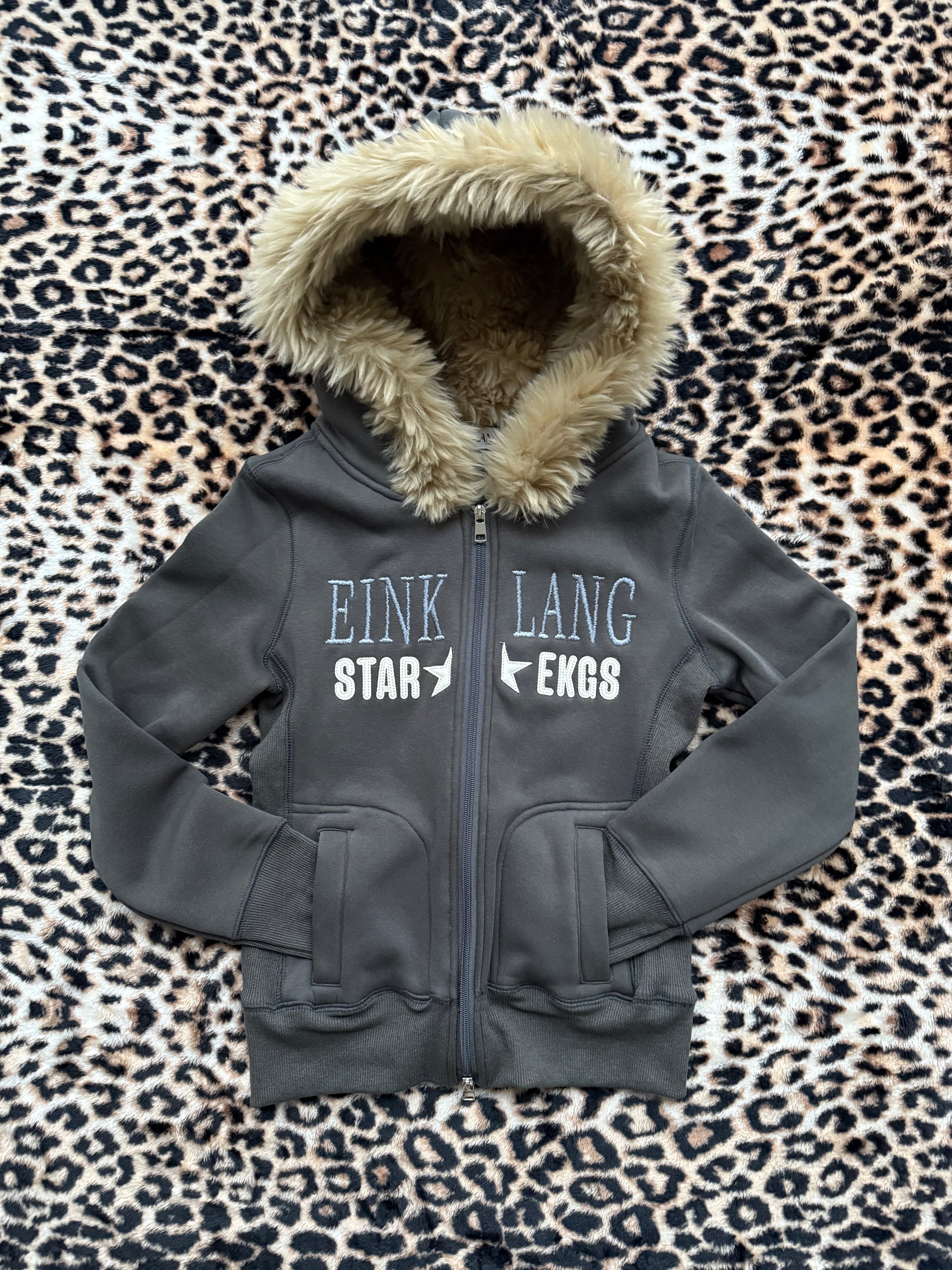 Embroidered Fur Jacket