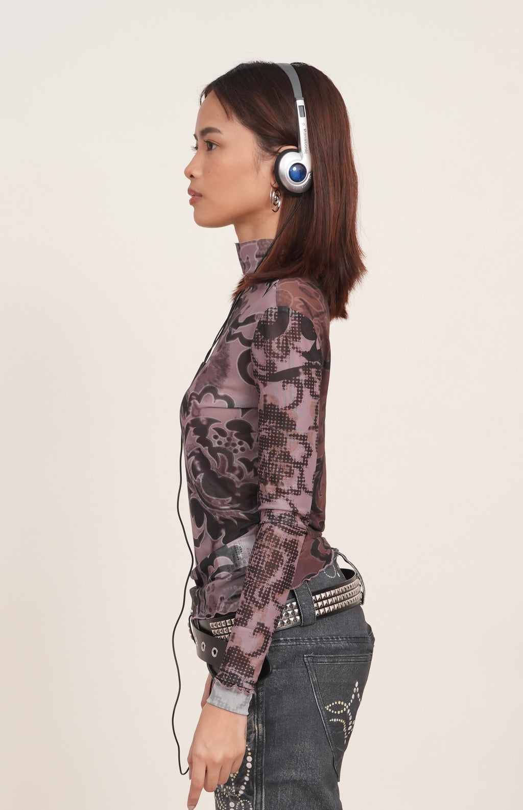 Floral Mesh Top