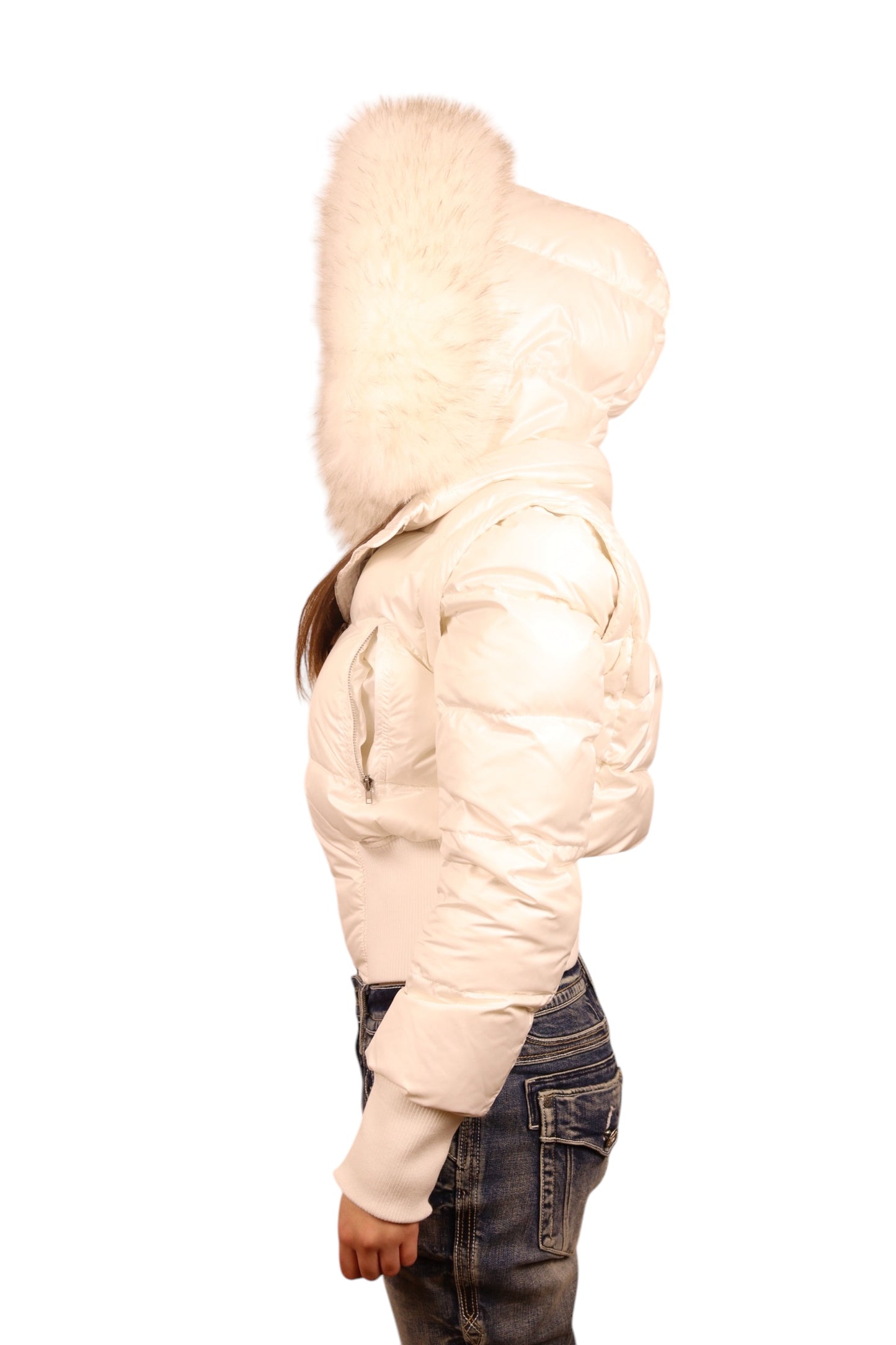 3 in 1 00s leather laqué jacket (Pre Order)