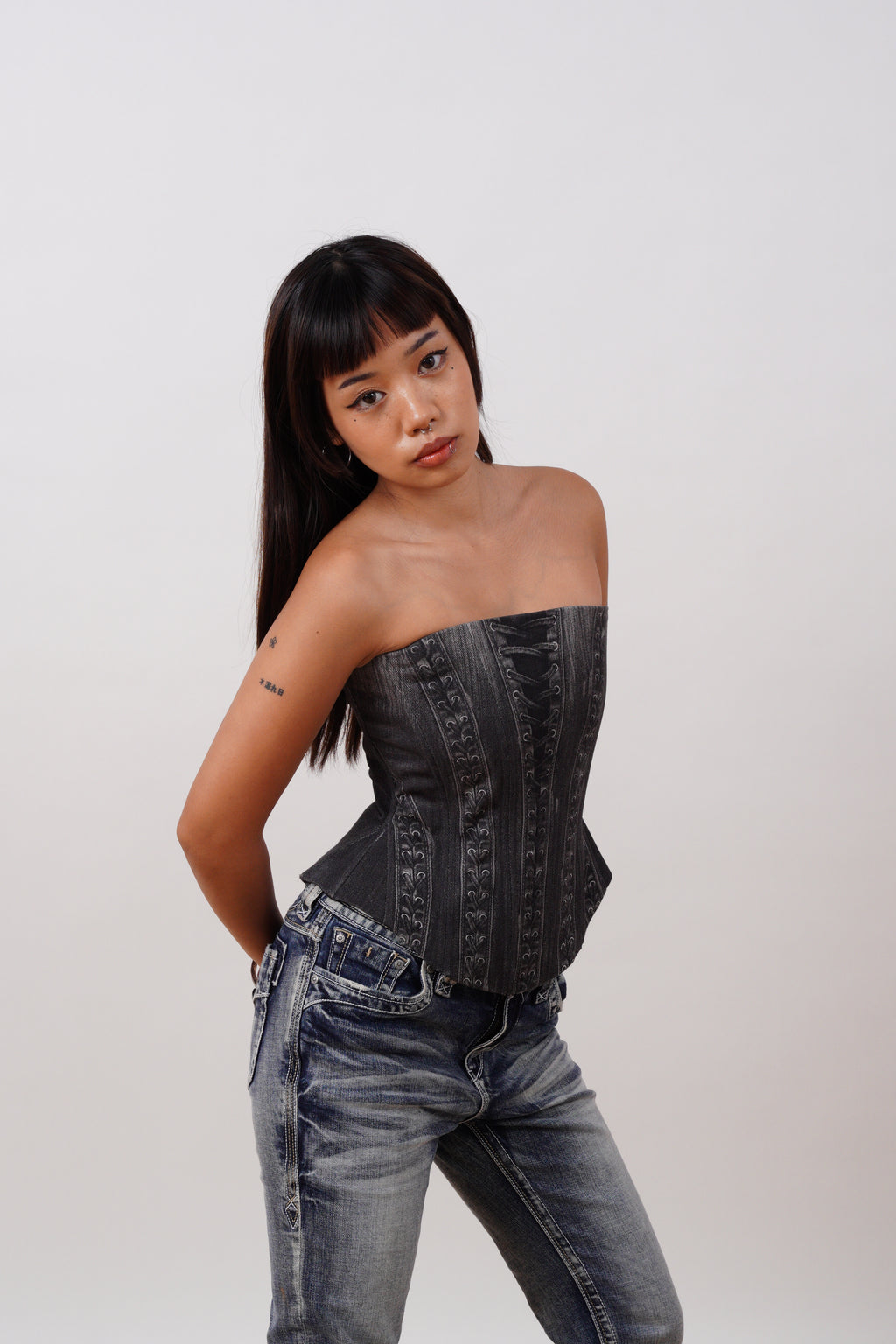 Denim Corset