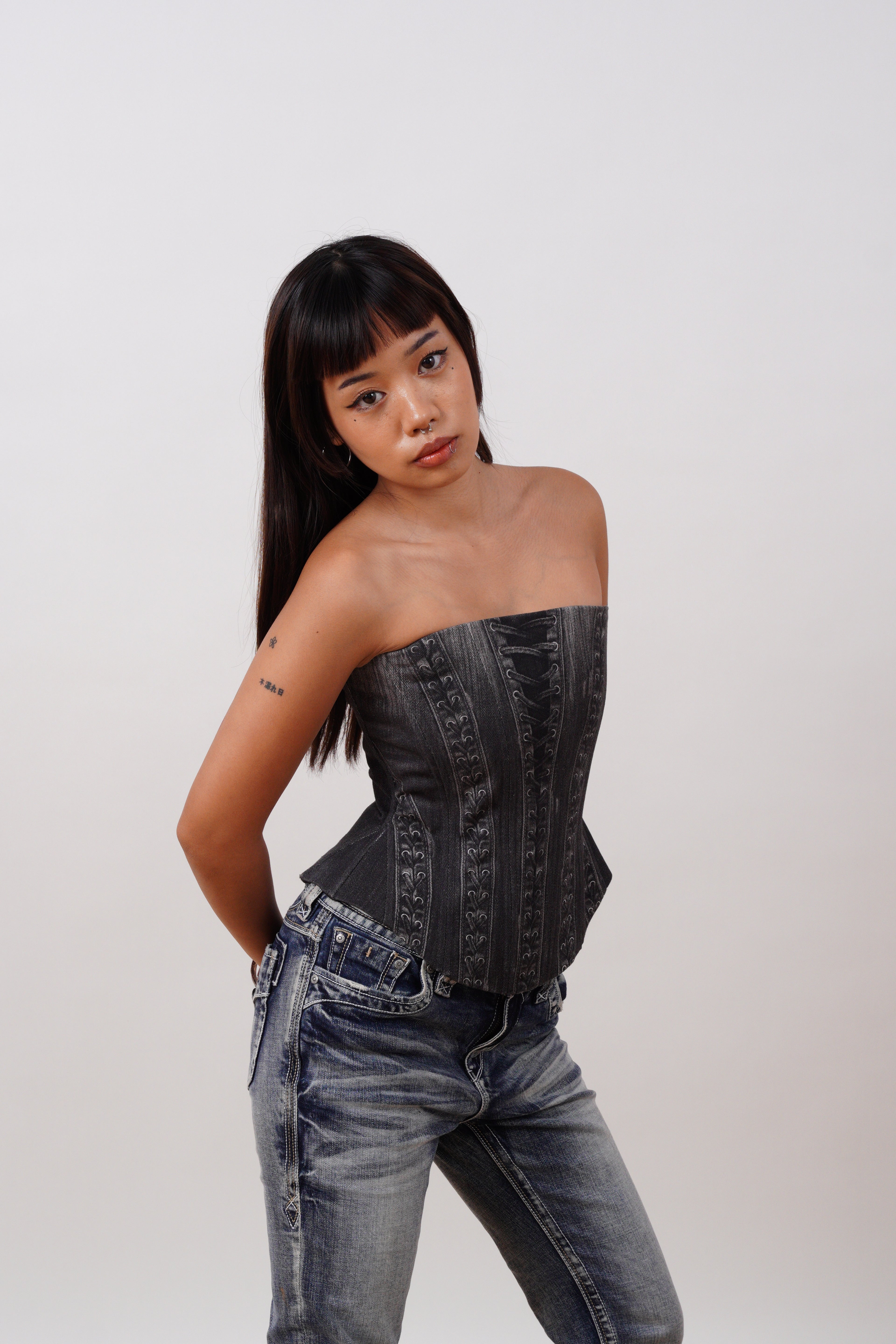Denim Corset