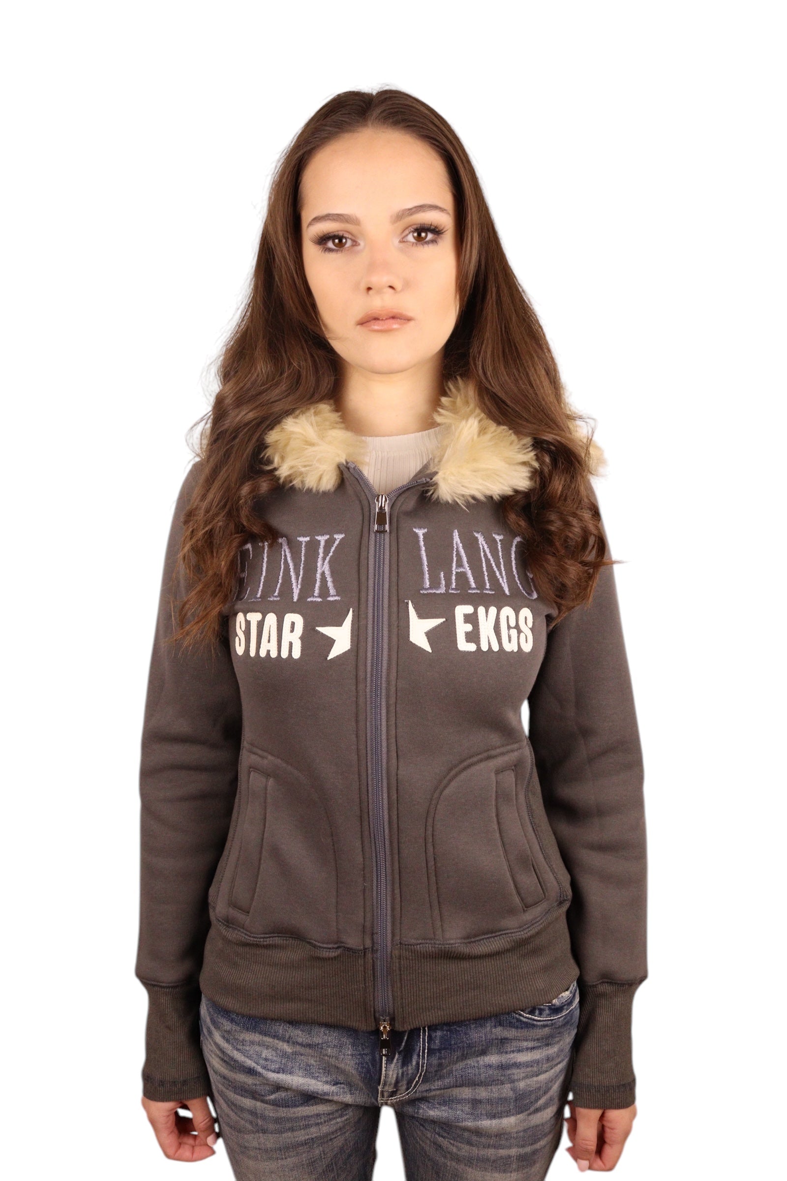 Embroidered Fur Jacket