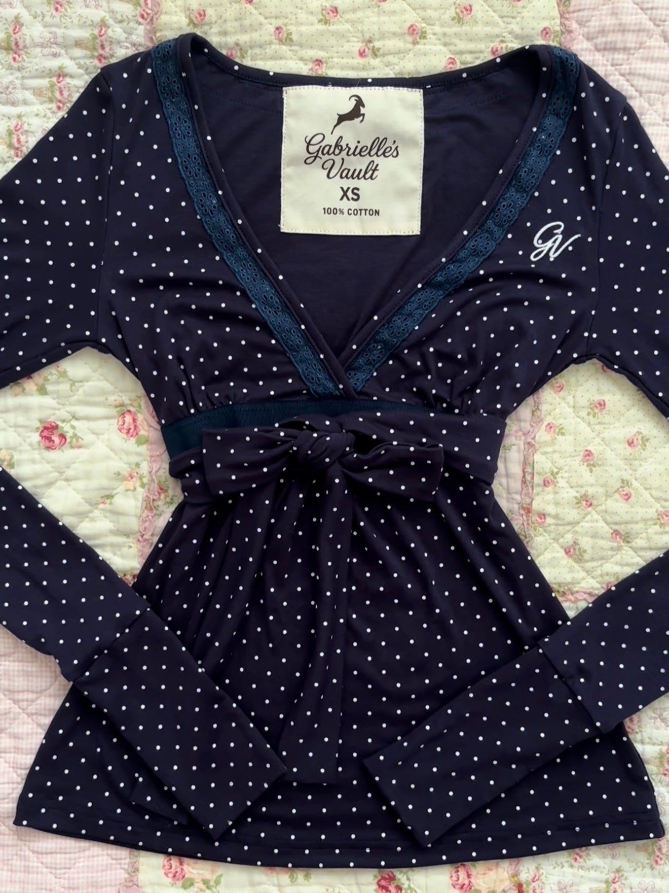Bow tie baby doll Top
