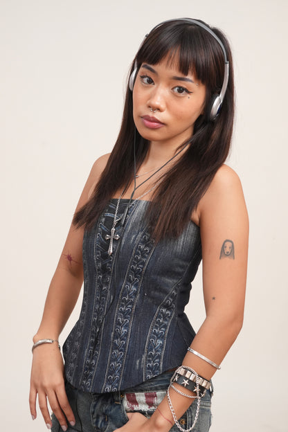 Denim Corset