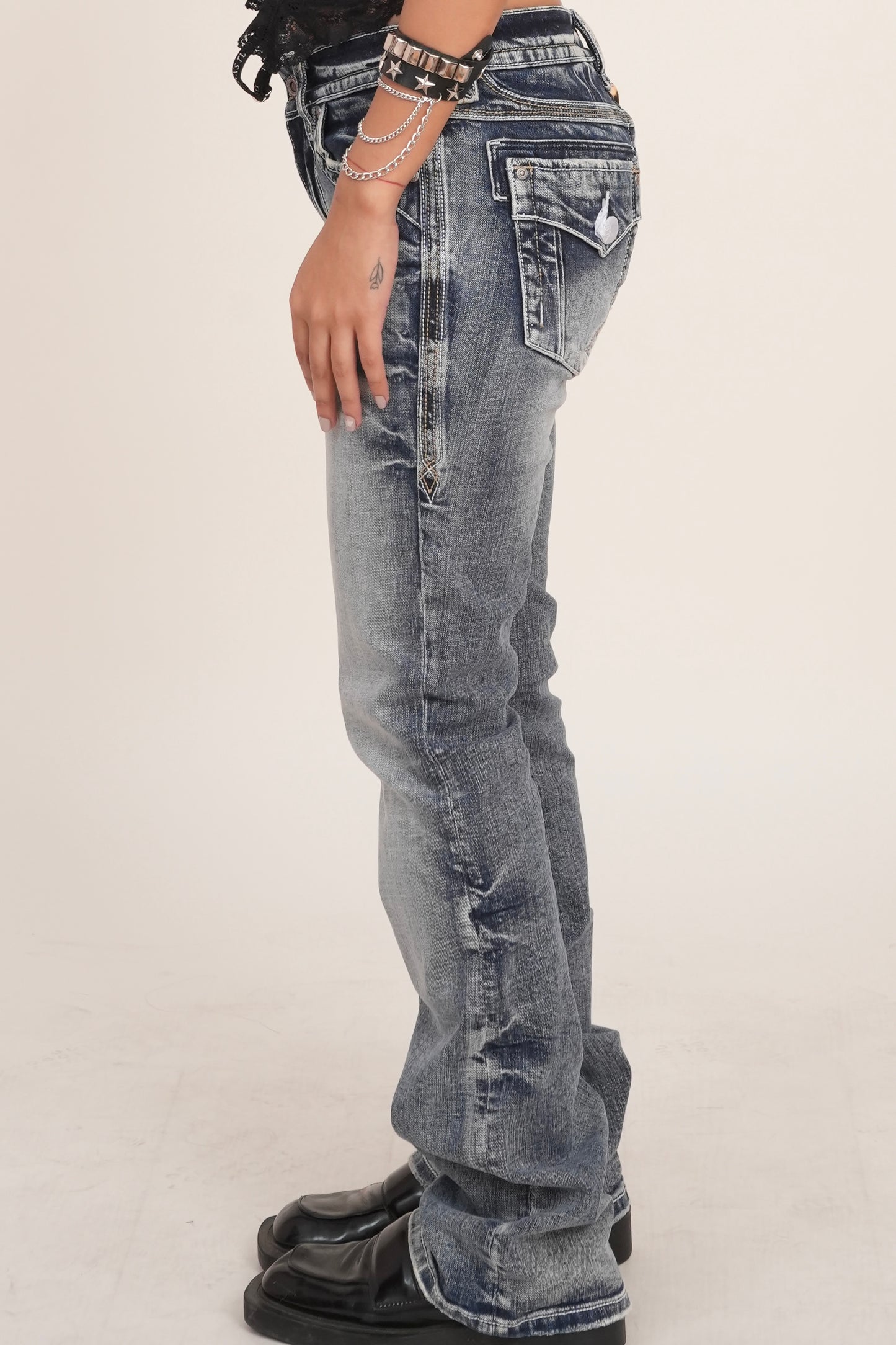 Retro Slim Fit Flared Jeans
