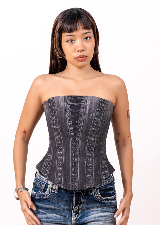 Denim Corset