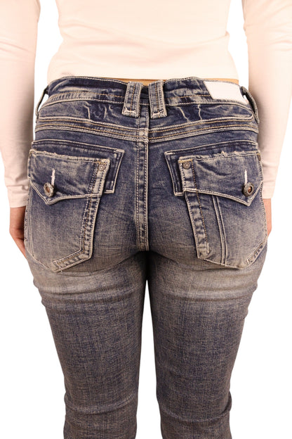 Retro Slim Fit Flared Jeans