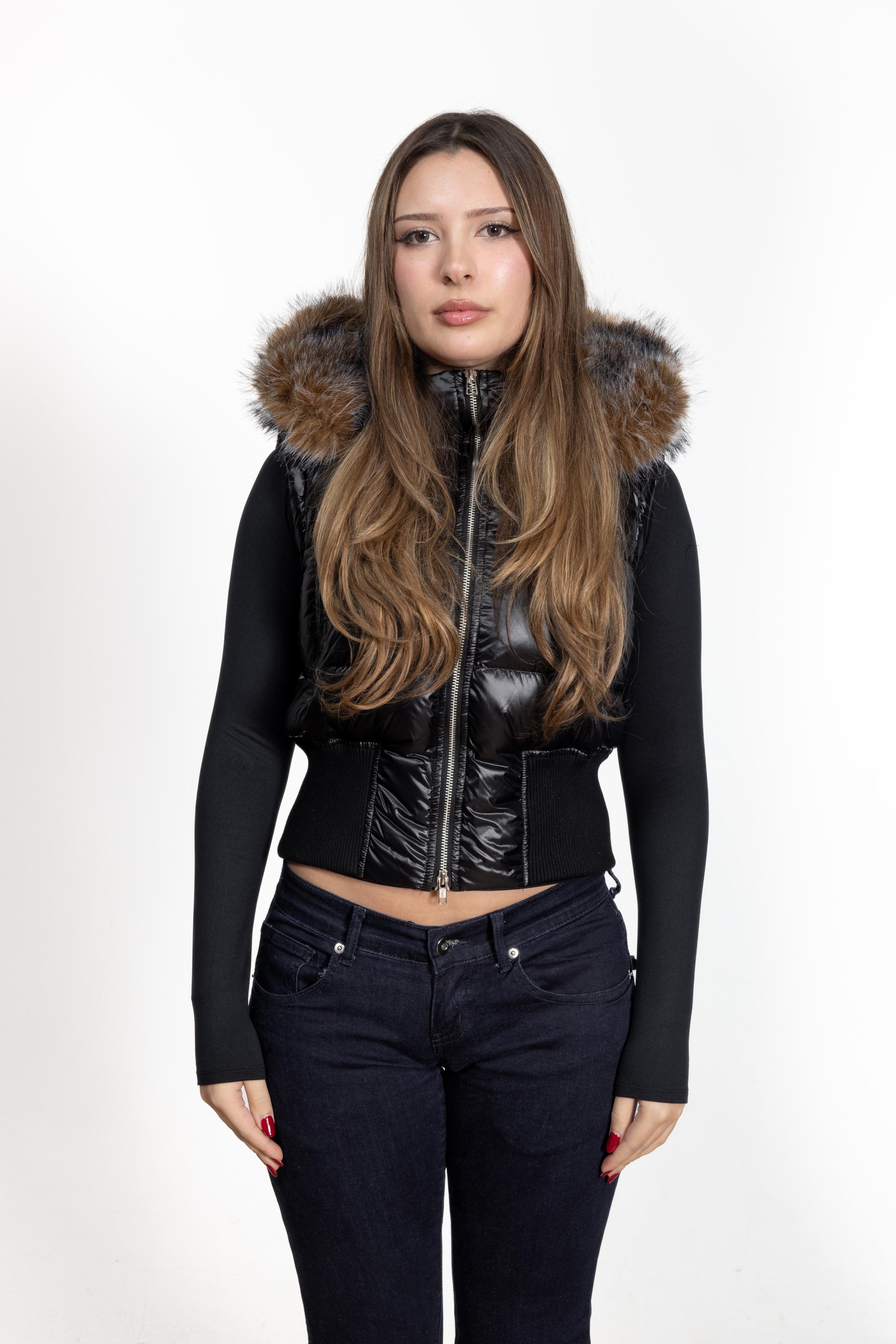 3 in 1 00s leather laqué jacket (Pre Order)