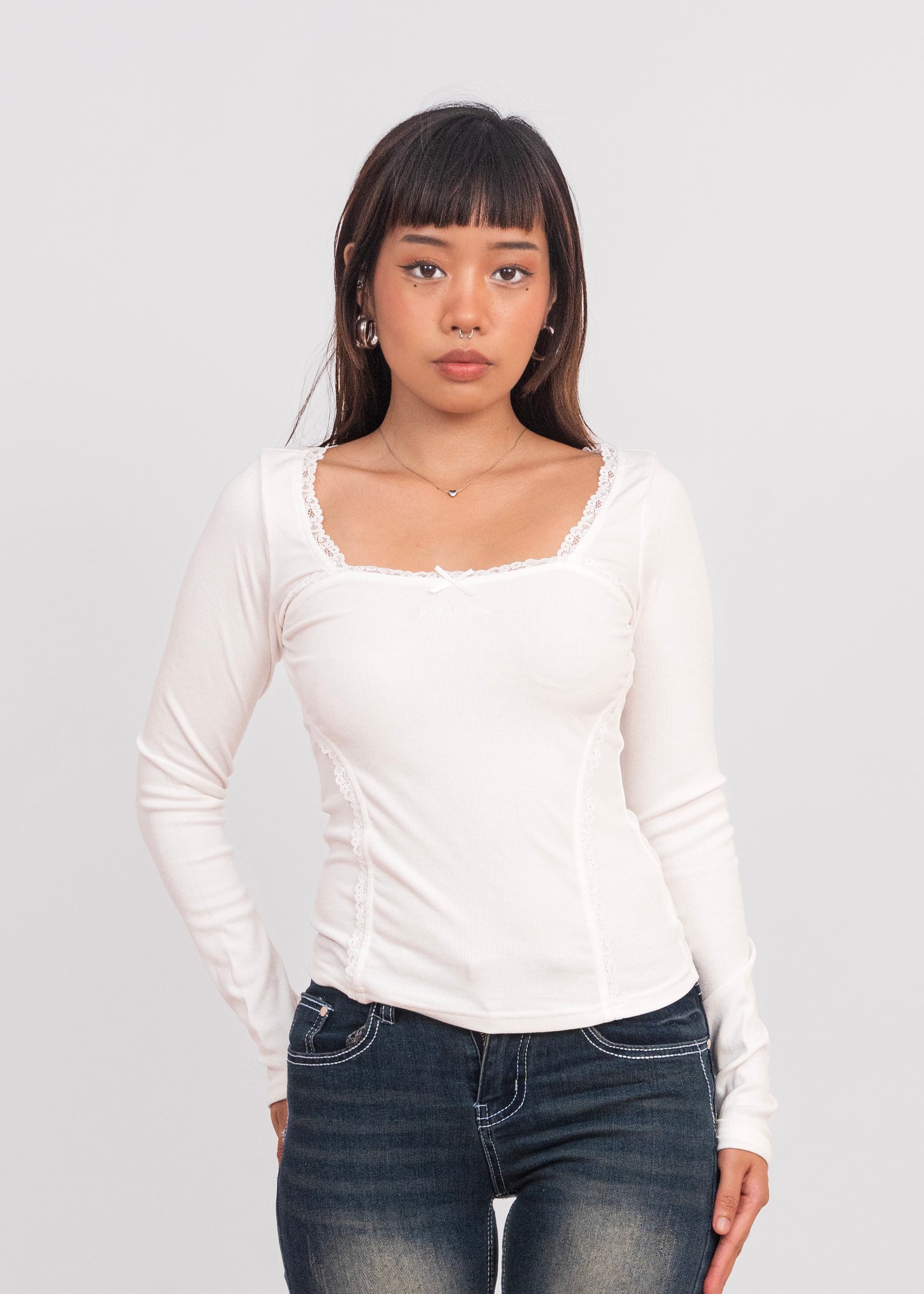 White Babydoll Top