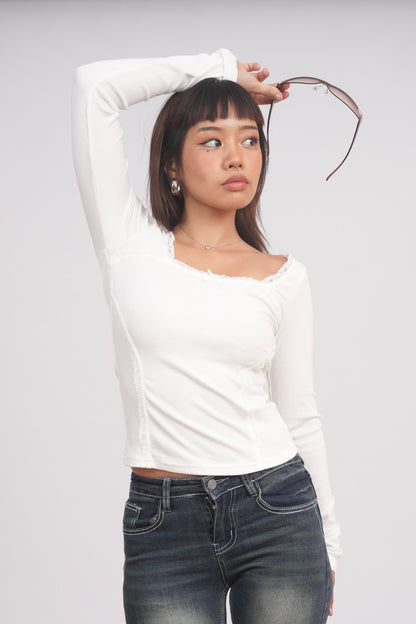 White Babydoll Top