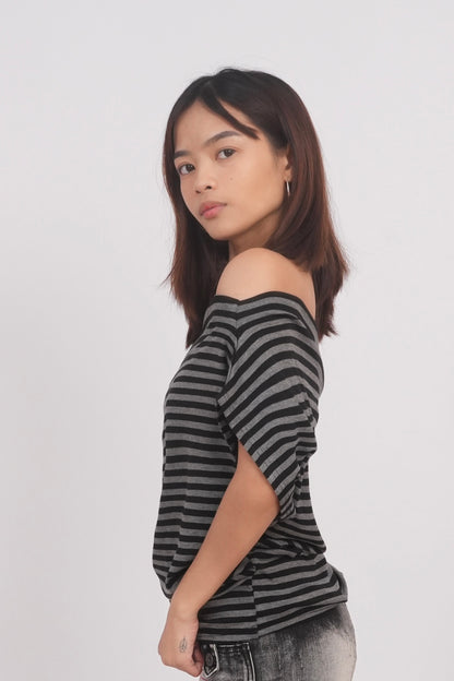 Striped Off-Shoulder Top