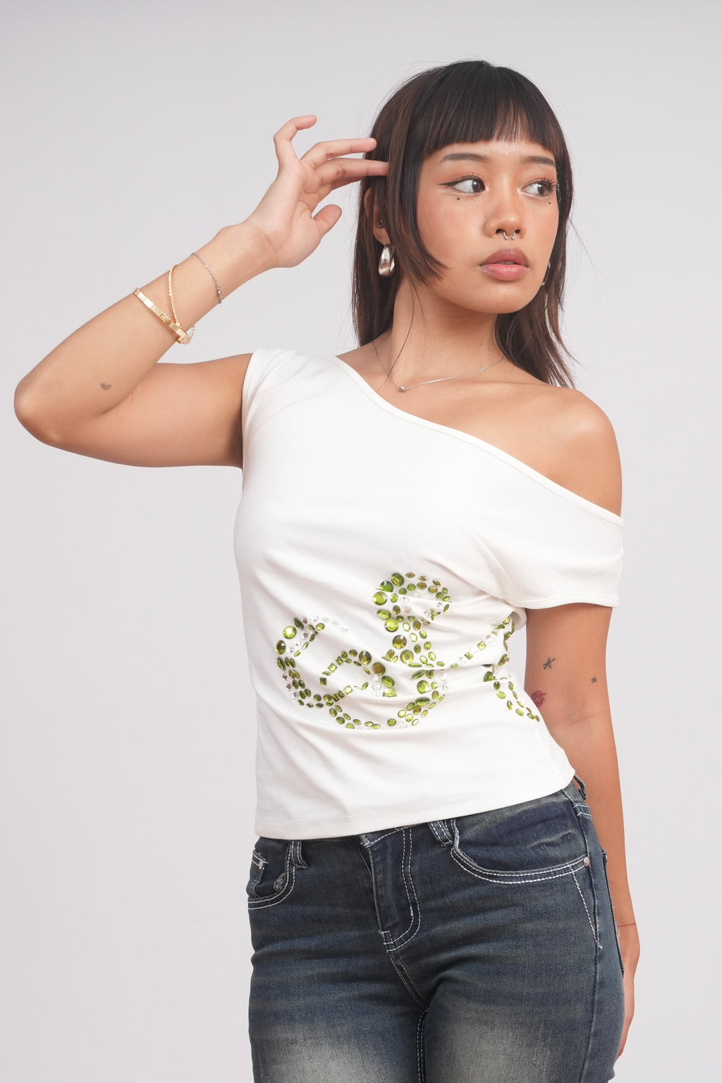 Rhinestone Logo Top