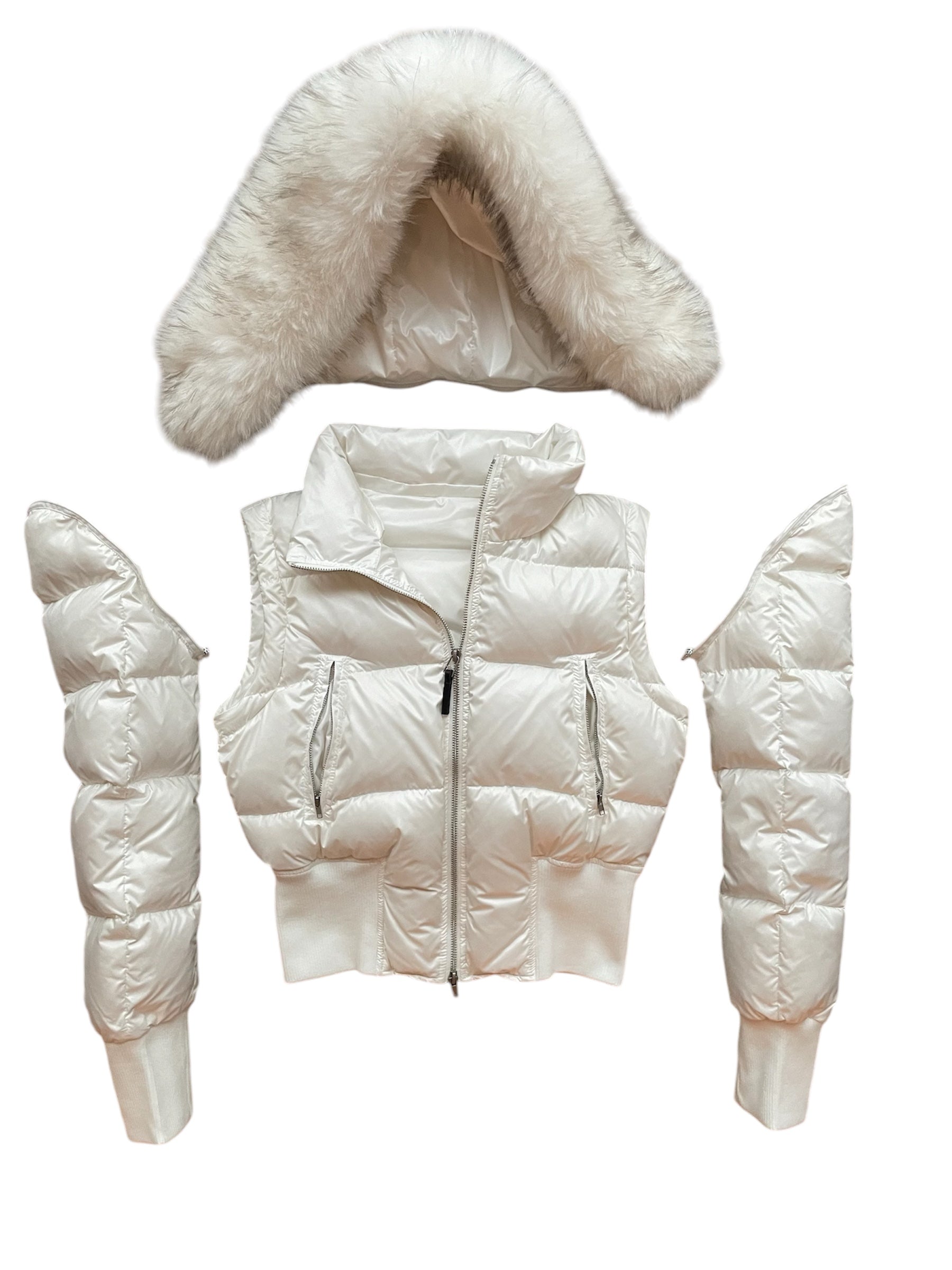 3 in 1 00s leather laqué jacket (Pre Order)