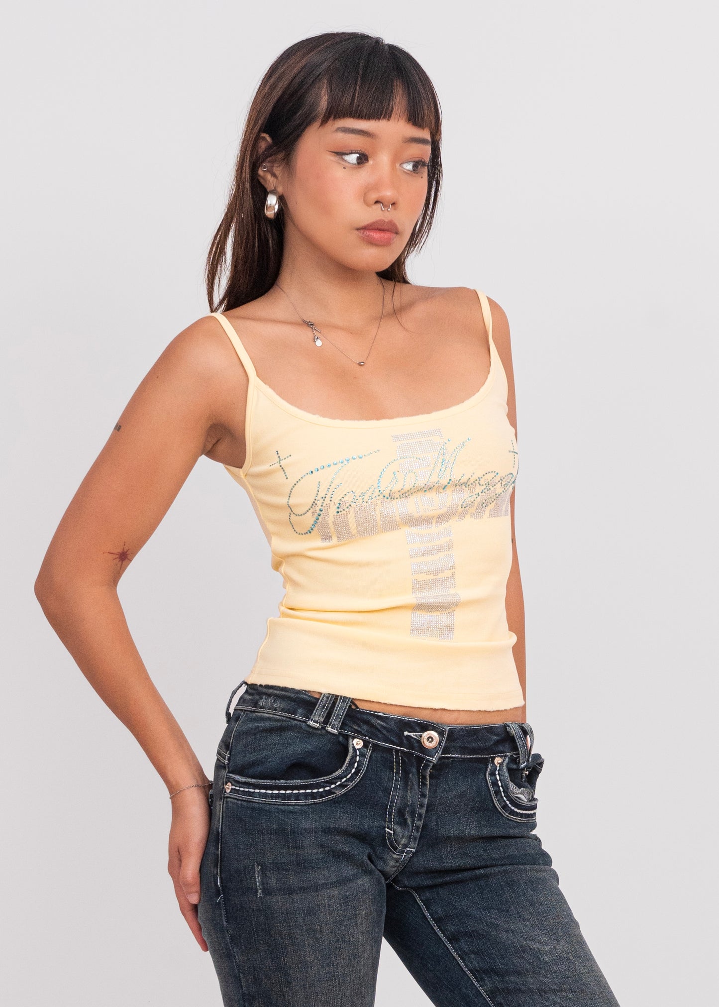 Rhinestone Cross Camisoles