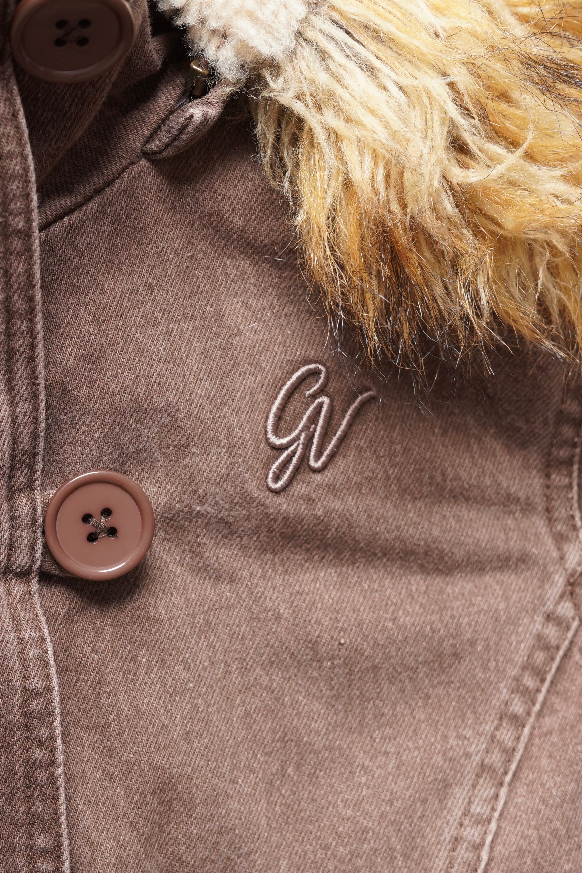 Cropped V3 2000s Jacket with Fur Collar