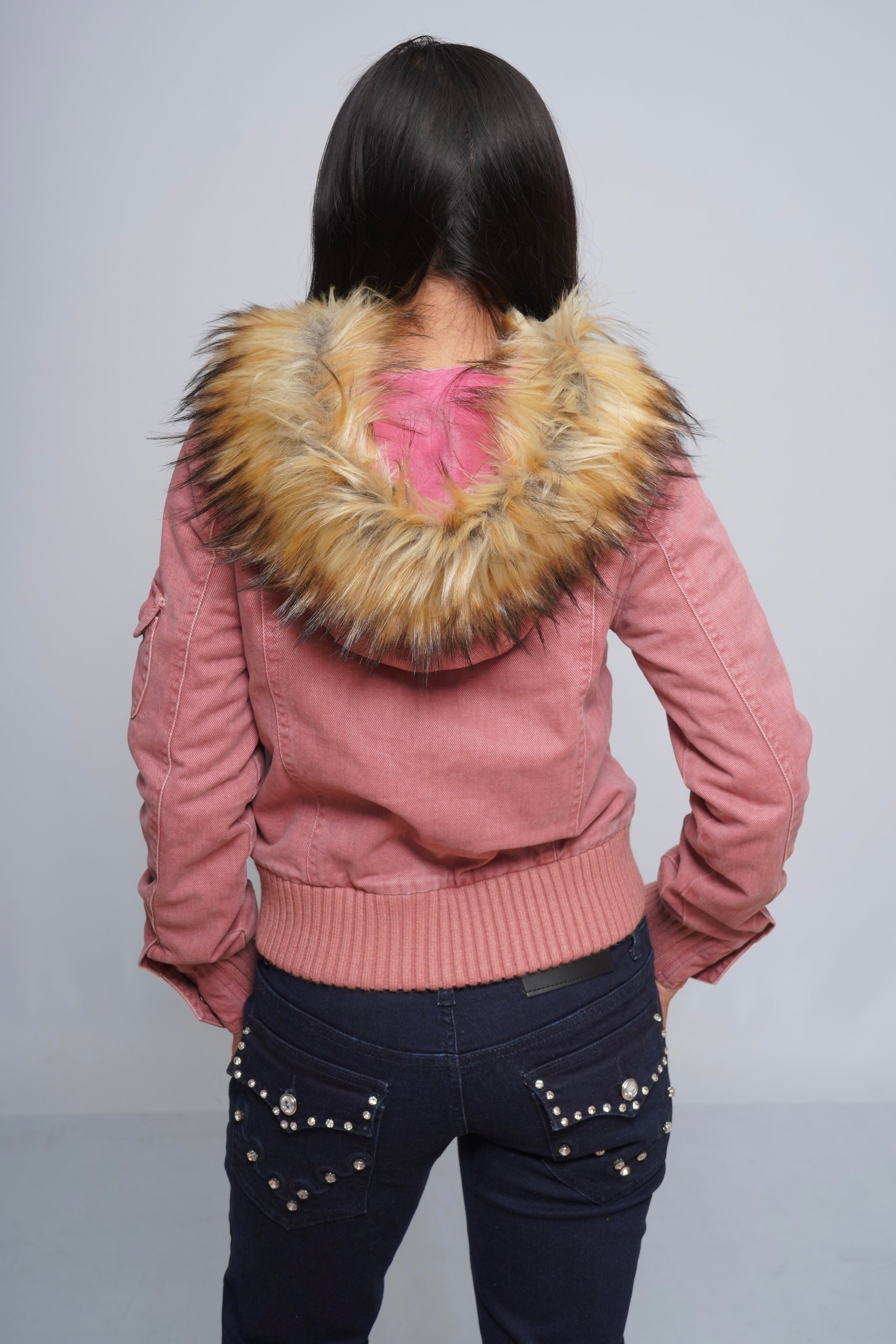2000s Jacket with Fur Collar