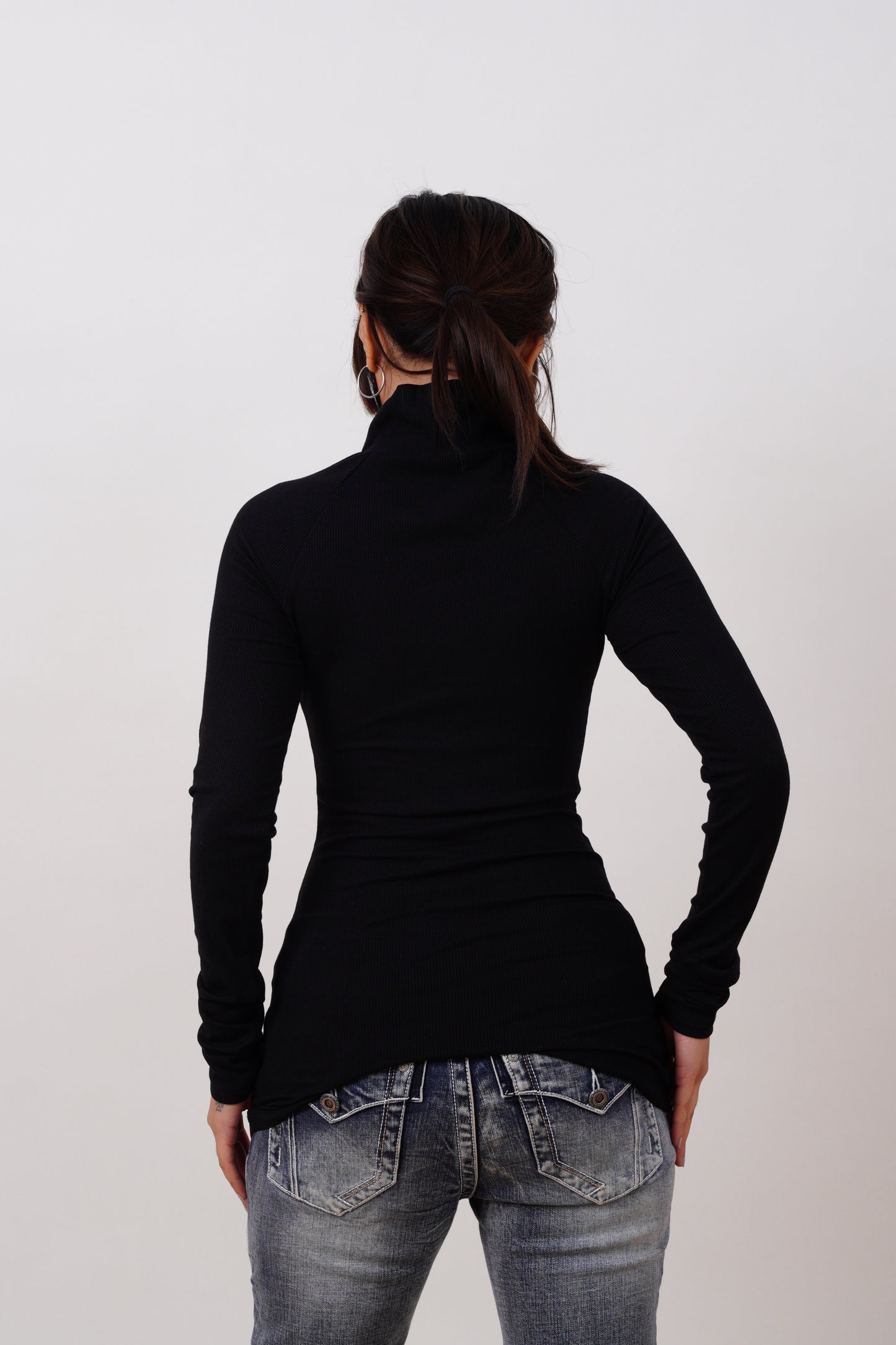 High Knit Long-Sleeve Top