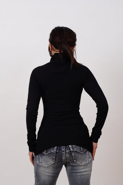 High Knit Long-Sleeve Top