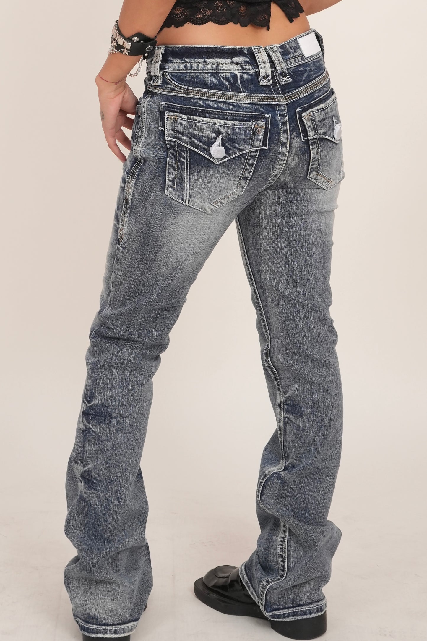 Retro Slim Fit Flared Jeans