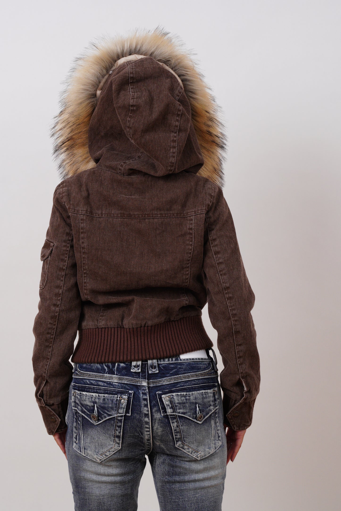 2000s Jacket with Fur Collar