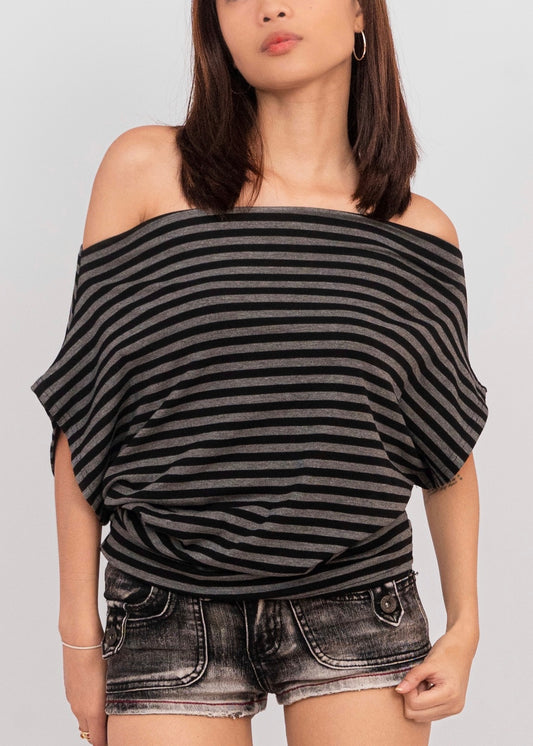 Striped Off-Shoulder Top