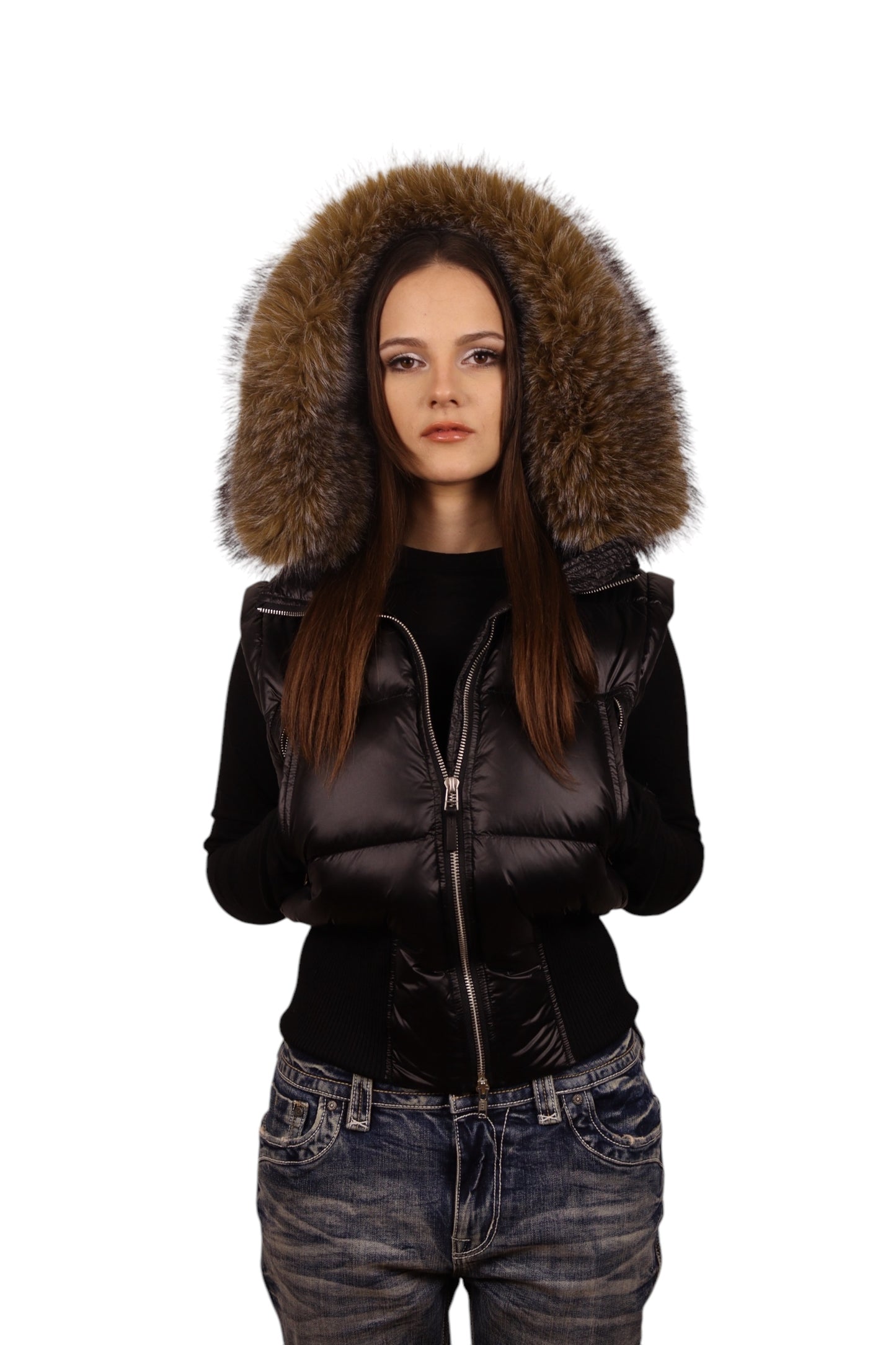 3 in 1 00s leather laqué jacket (Pre Order)