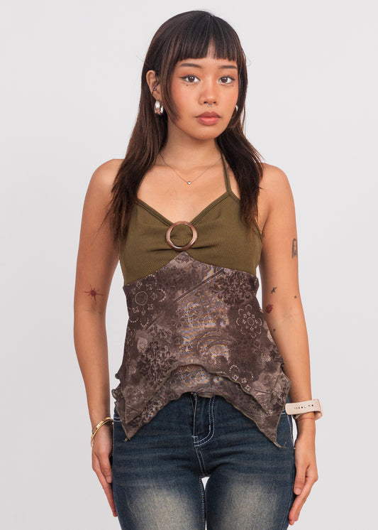 Green Halter Top