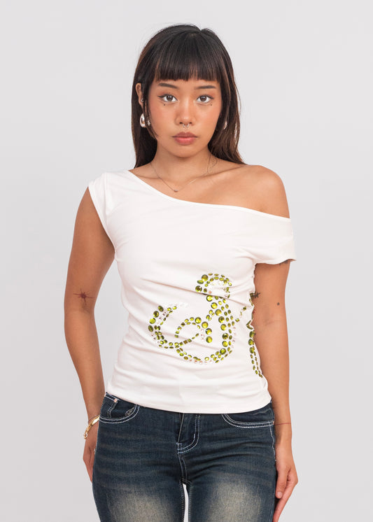 Rhinestone Logo Top