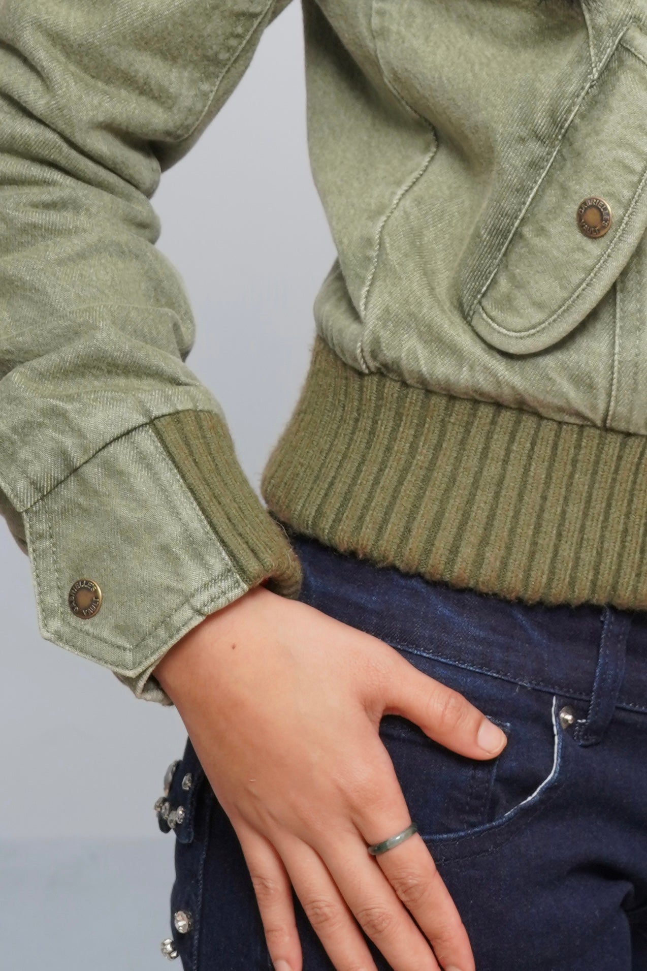 2000s Jacket with Fur Collar