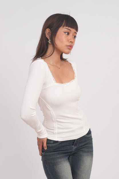 White Babydoll Top