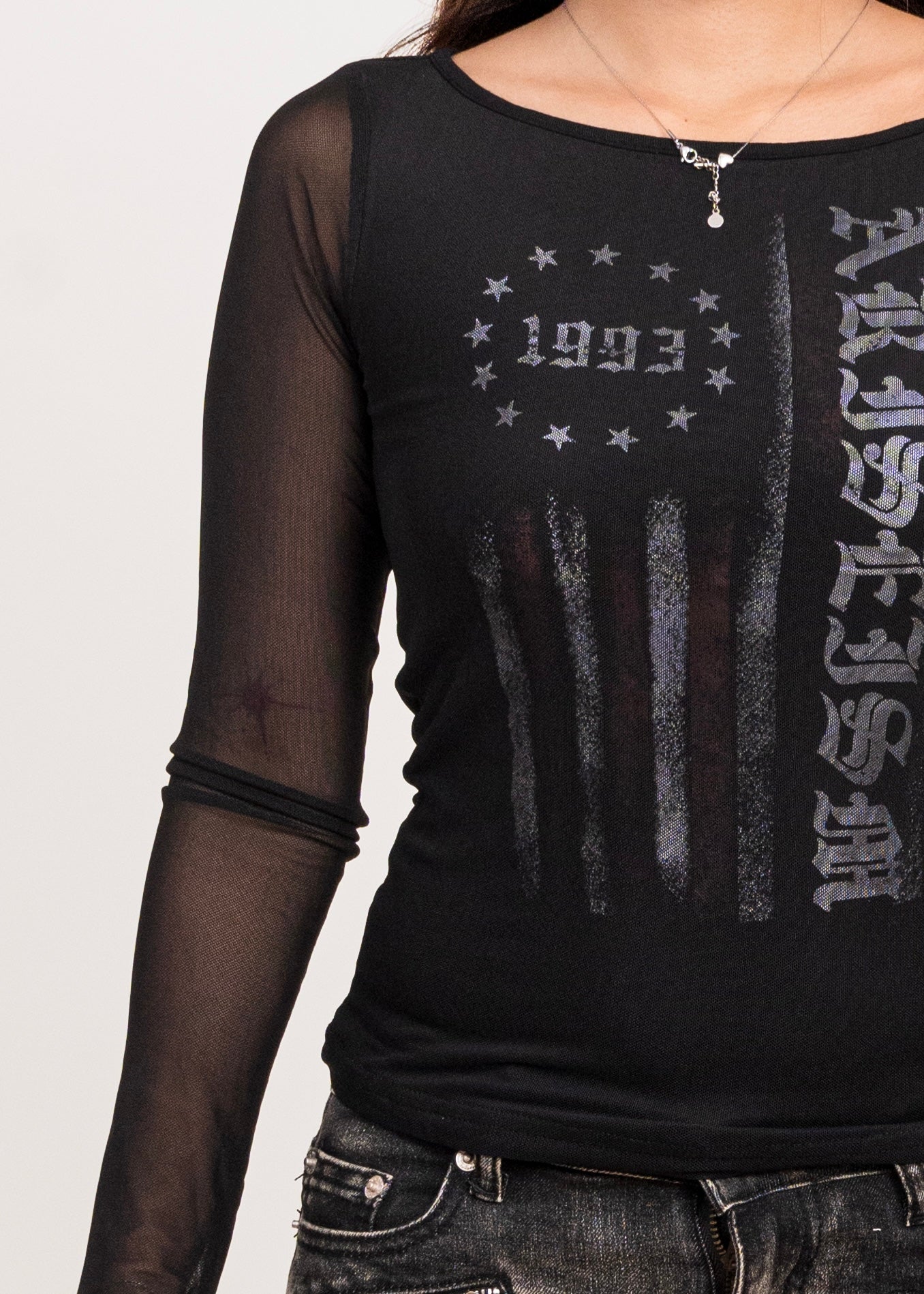 Long-Sleeve Drop Shoulder Top
