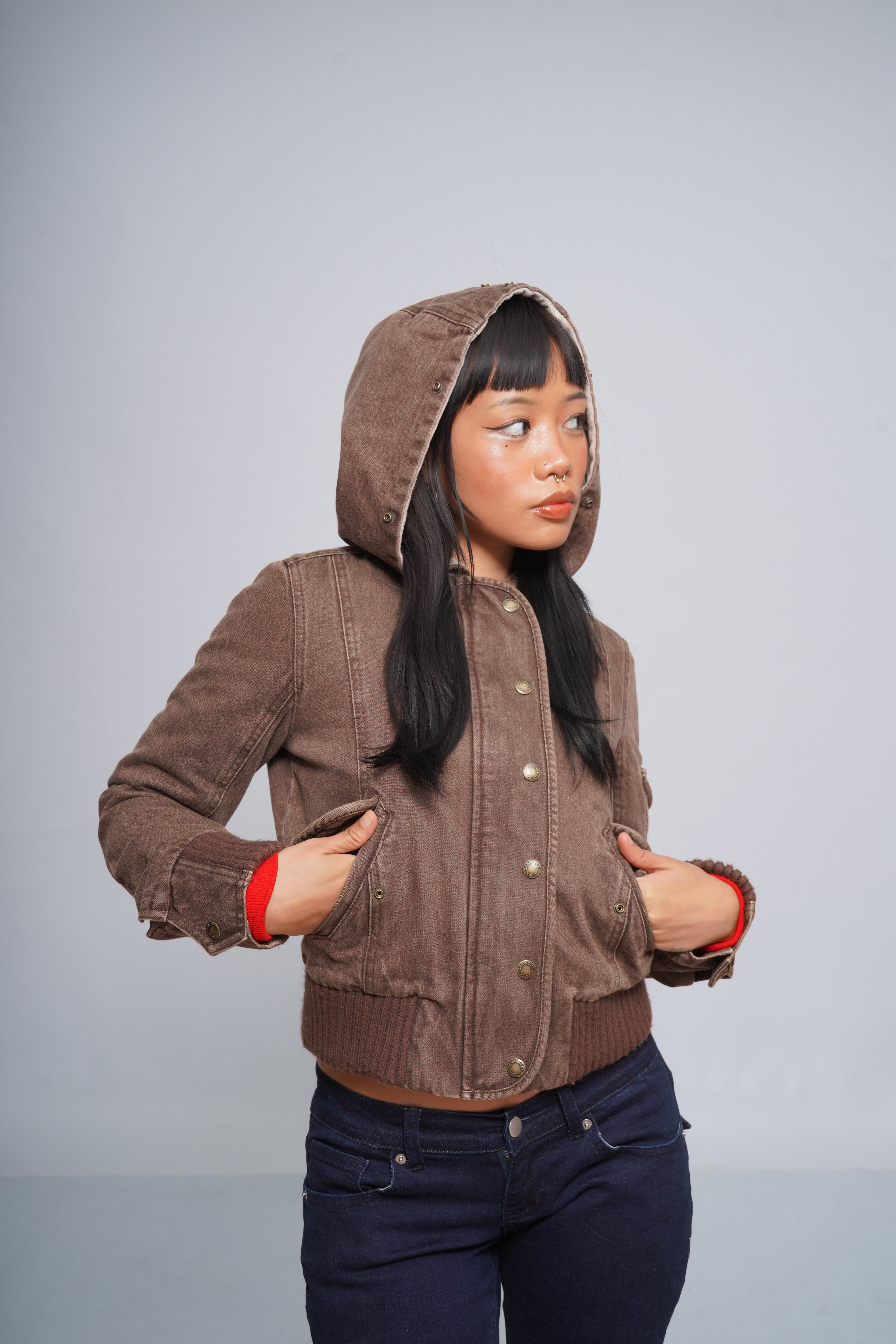 2000s Jacket with Fur Collar