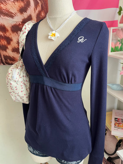 Maroon pink baby doll Top