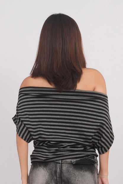 Striped Off-Shoulder Top