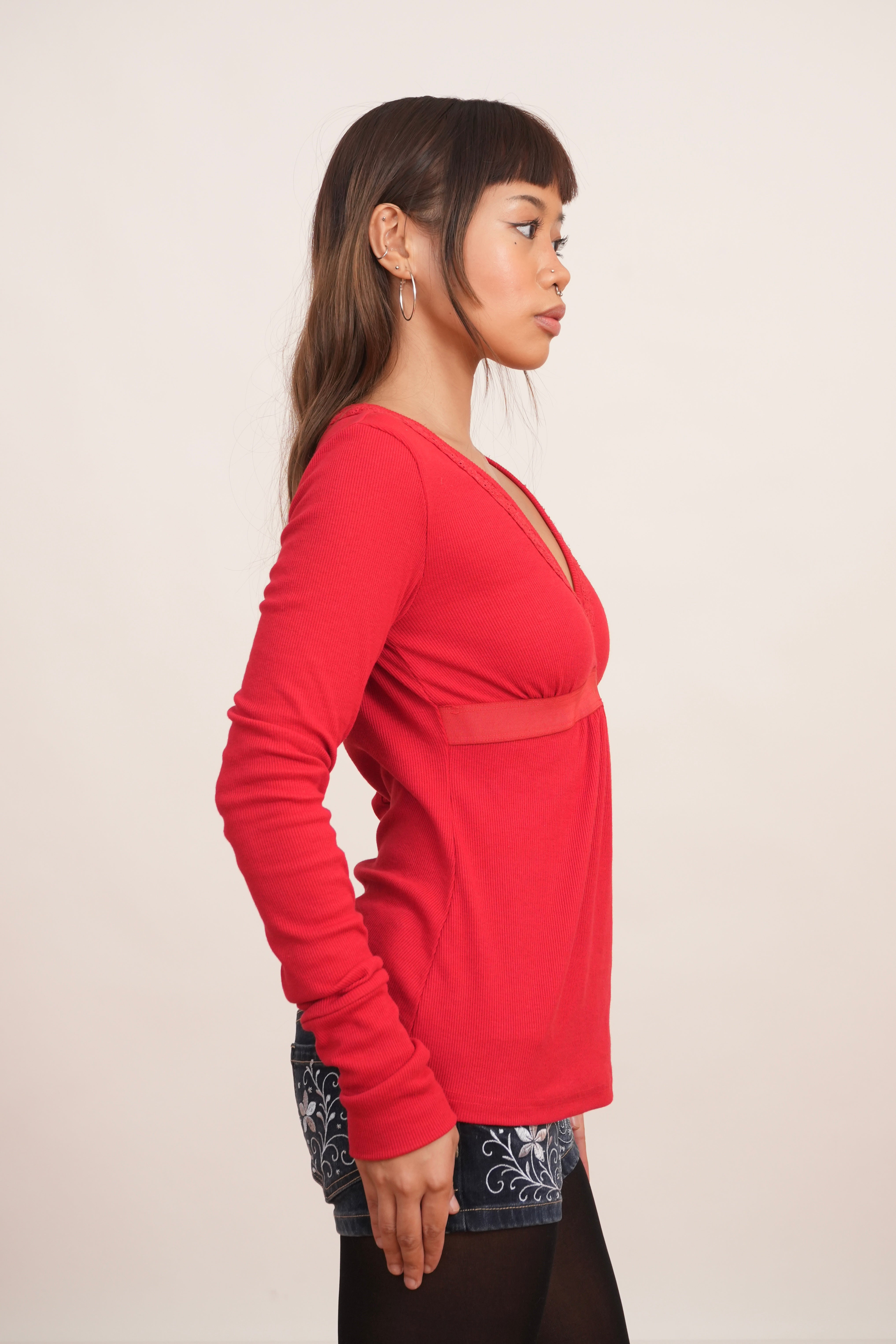 Navy Blue baby doll Top