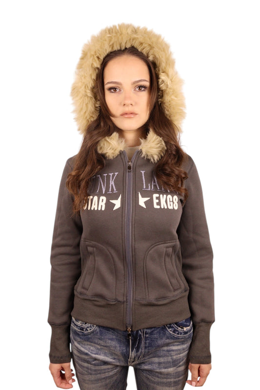 Embroidered Fur Jacket